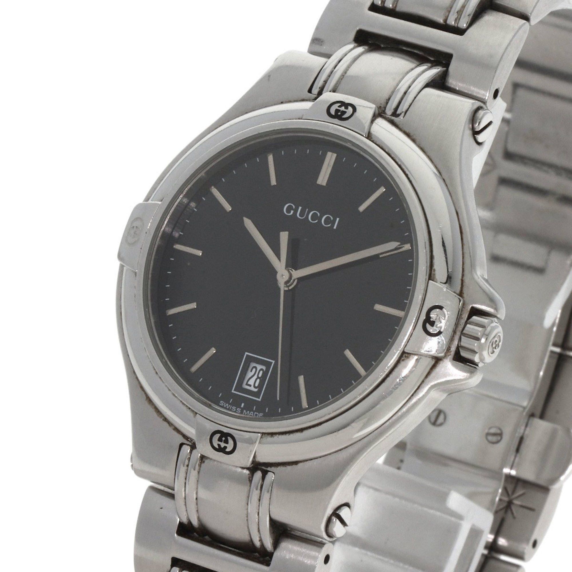 Gucci Gucci 9040M Double G Watch Stainless Steel SS Men's GUCCI Size ONE SIZE - 3 Thumbnail