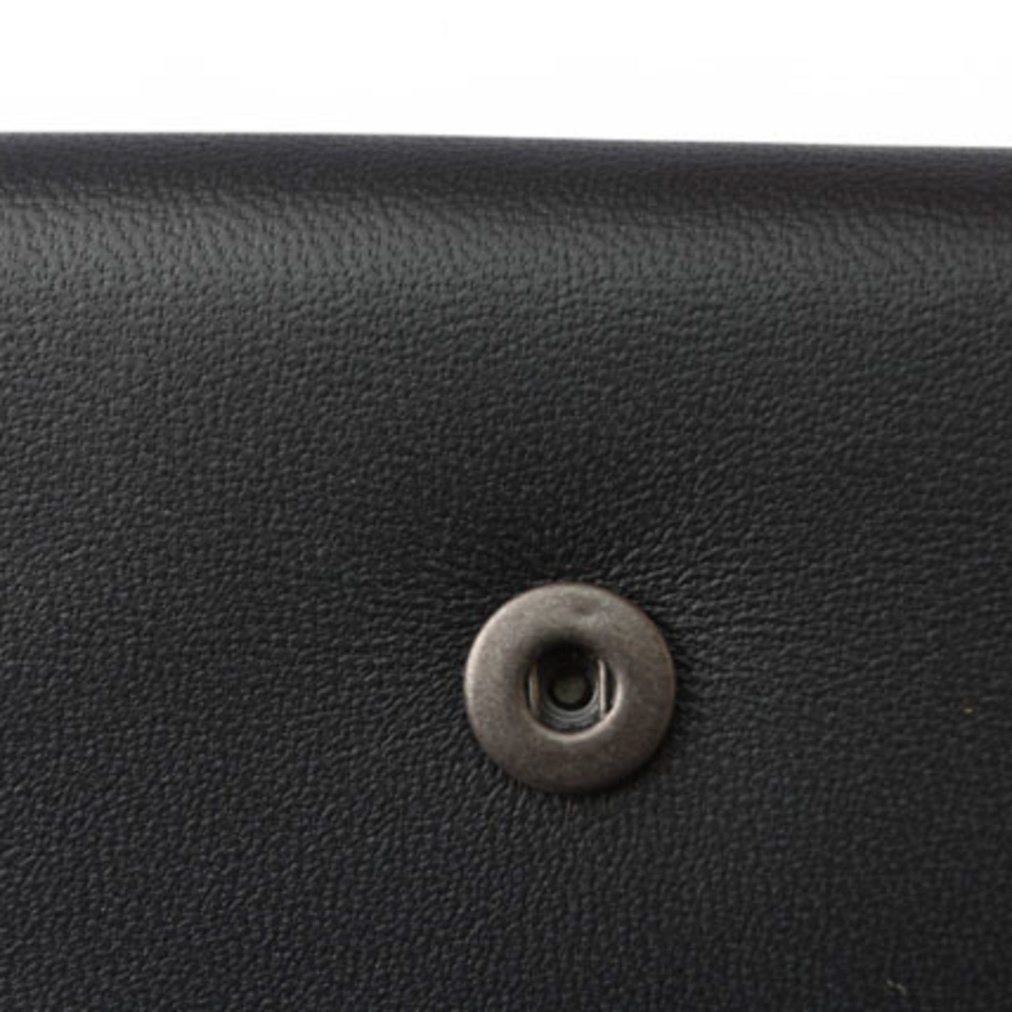 Bottega Veneta Bottega Veneta Tri-fold Wallet BOTTEGA VENETA Intrecciato 515385 VO0B2 Black Light Grey Size ONE SIZE - 12 Thumbnail