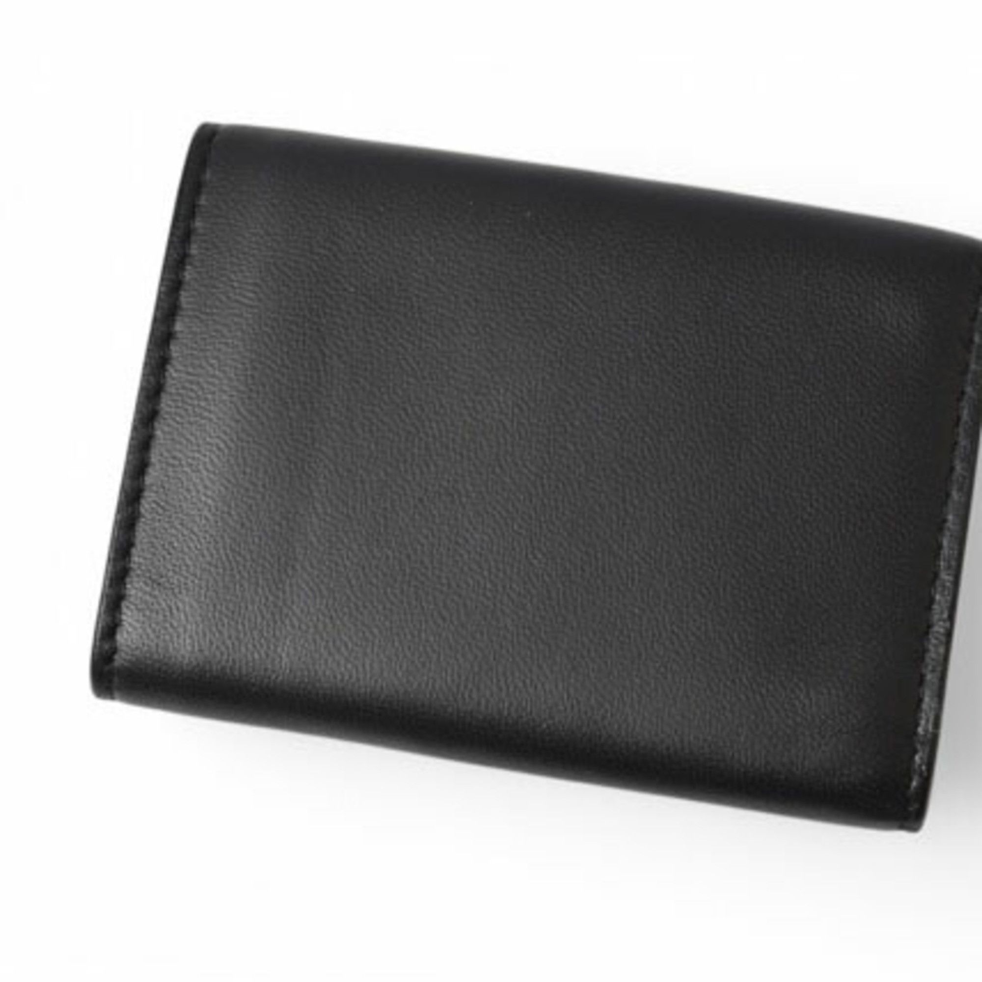 Bottega Veneta Bottega Veneta Tri-fold Wallet BOTTEGA VENETA Intrecciato 515385 VO0B2 Black Light Grey Size ONE SIZE - 4 Thumbnail