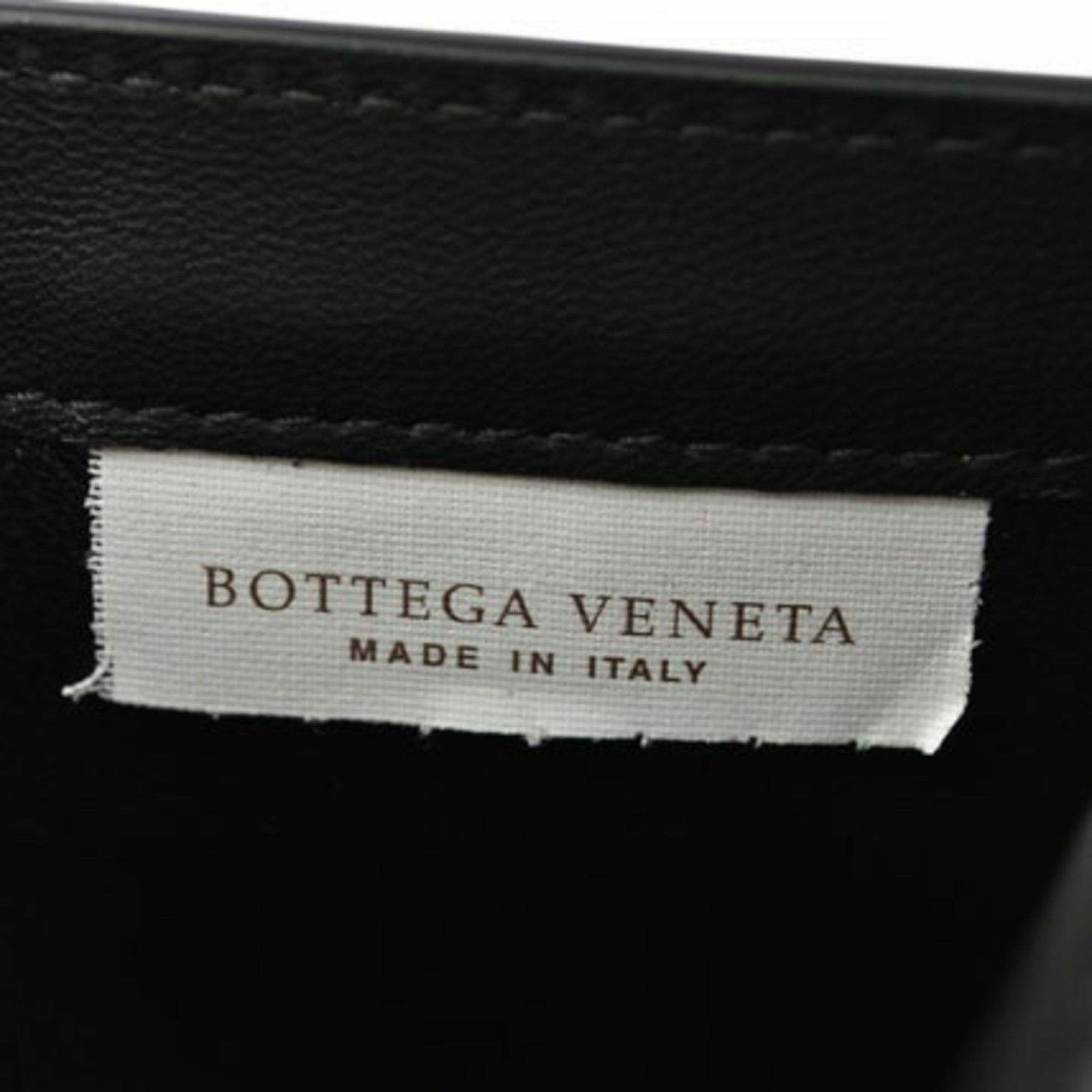 Bottega Veneta Bottega Veneta Tri-fold Wallet BOTTEGA VENETA Intrecciato 515385 VO0B2 Black Light Grey Size ONE SIZE - 9 Thumbnail