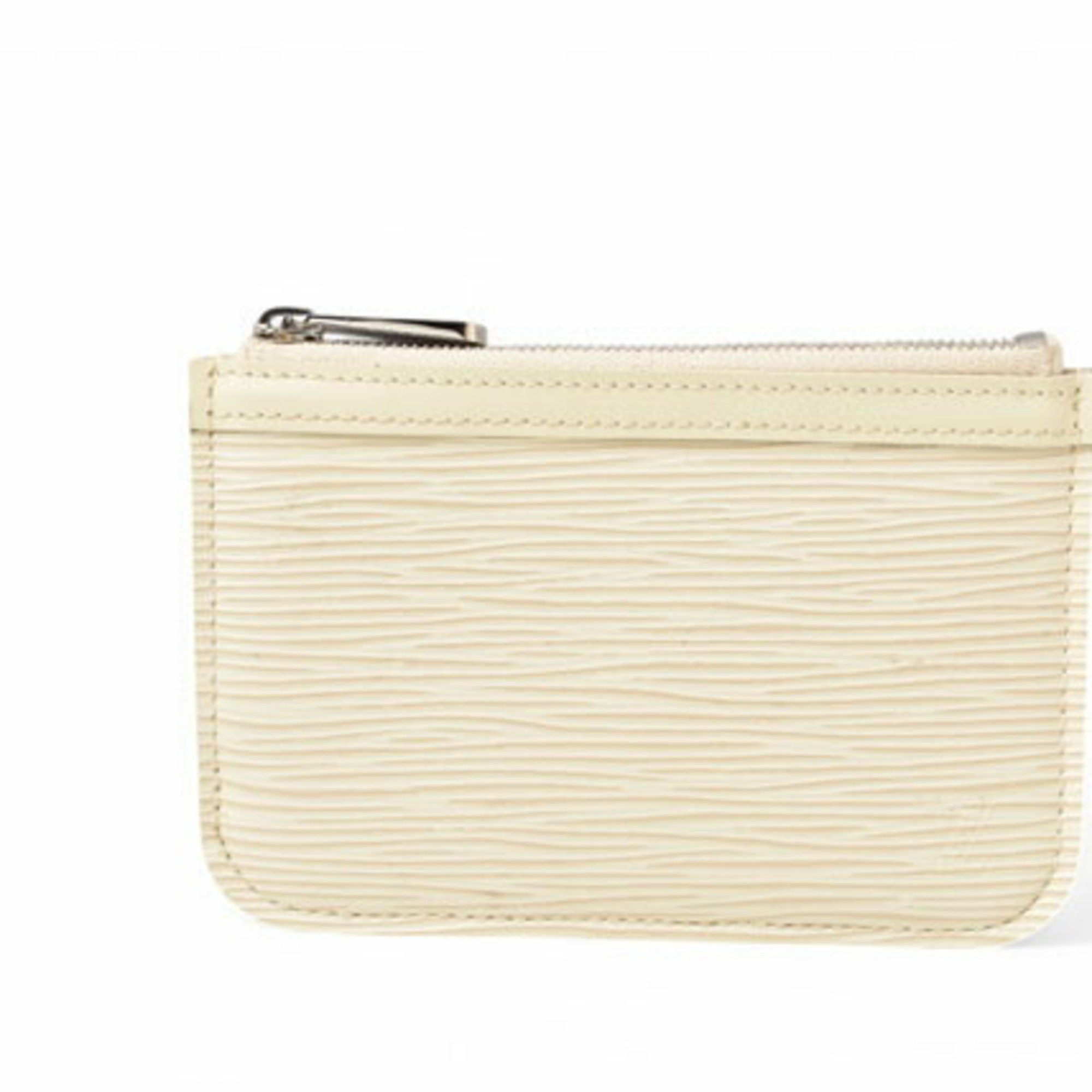 Louis Vuitton Louis Vuitton Coin Purse Key Case LOUIS VUITTON Pochette Cle NM M66602 Epi Ivory Leather M6660J Size ONE SIZE - 3 Thumbnail