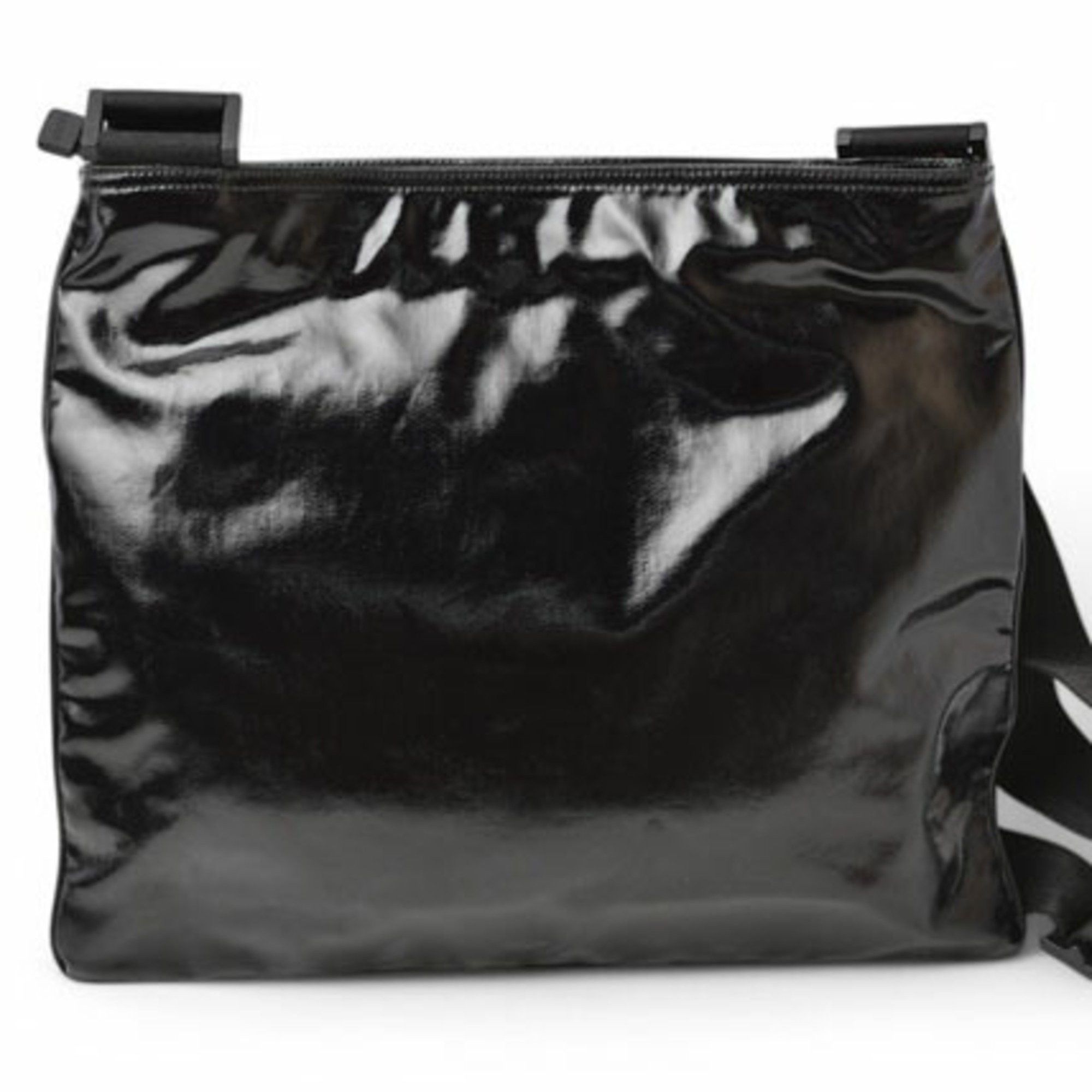 Gucci GUCCI Shoulder Bag Crest Emblem PVC Black 181093 Size ONE SIZE - 9 Thumbnail