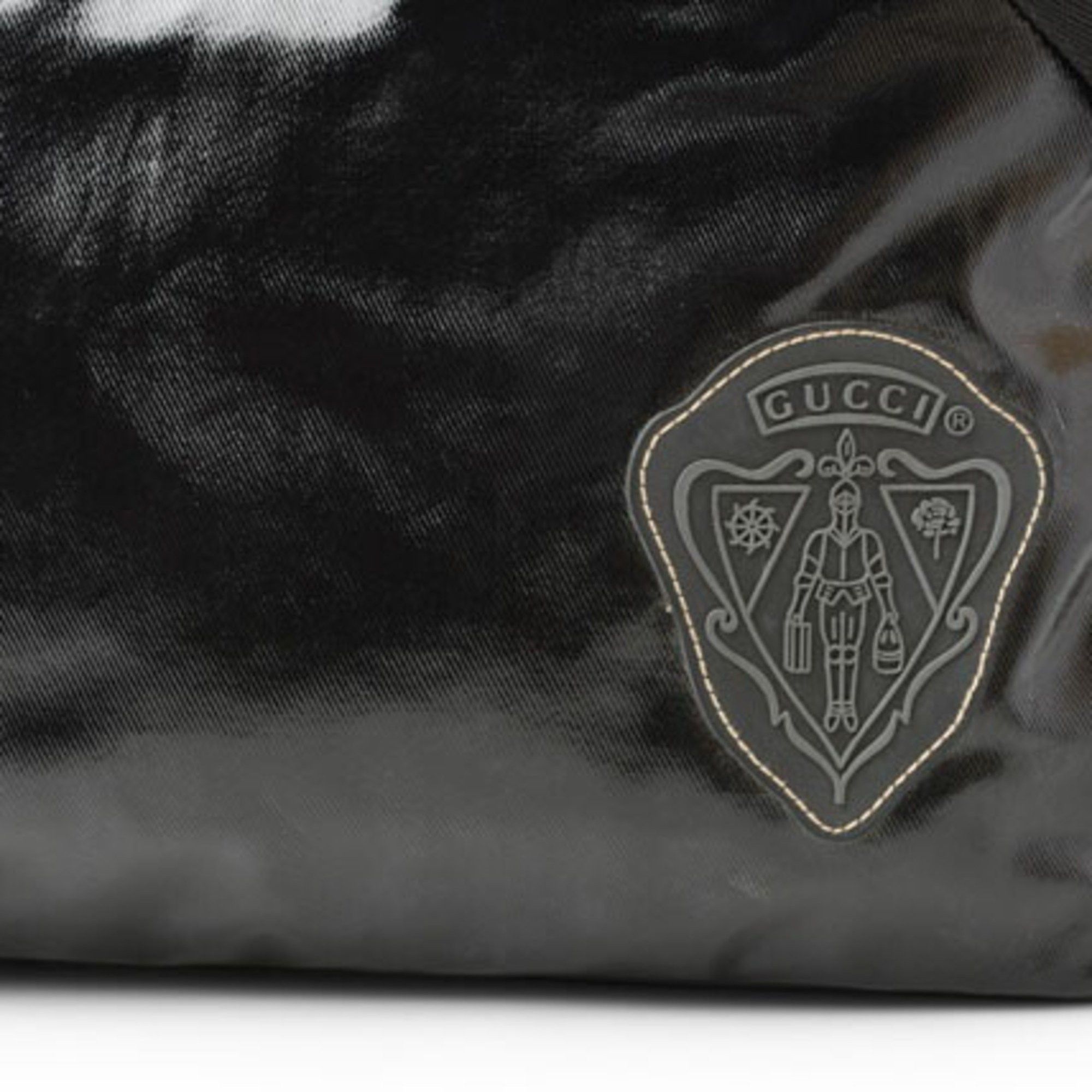 Gucci GUCCI Shoulder Bag Crest Emblem PVC Black 181093 Size ONE SIZE - 5 Thumbnail