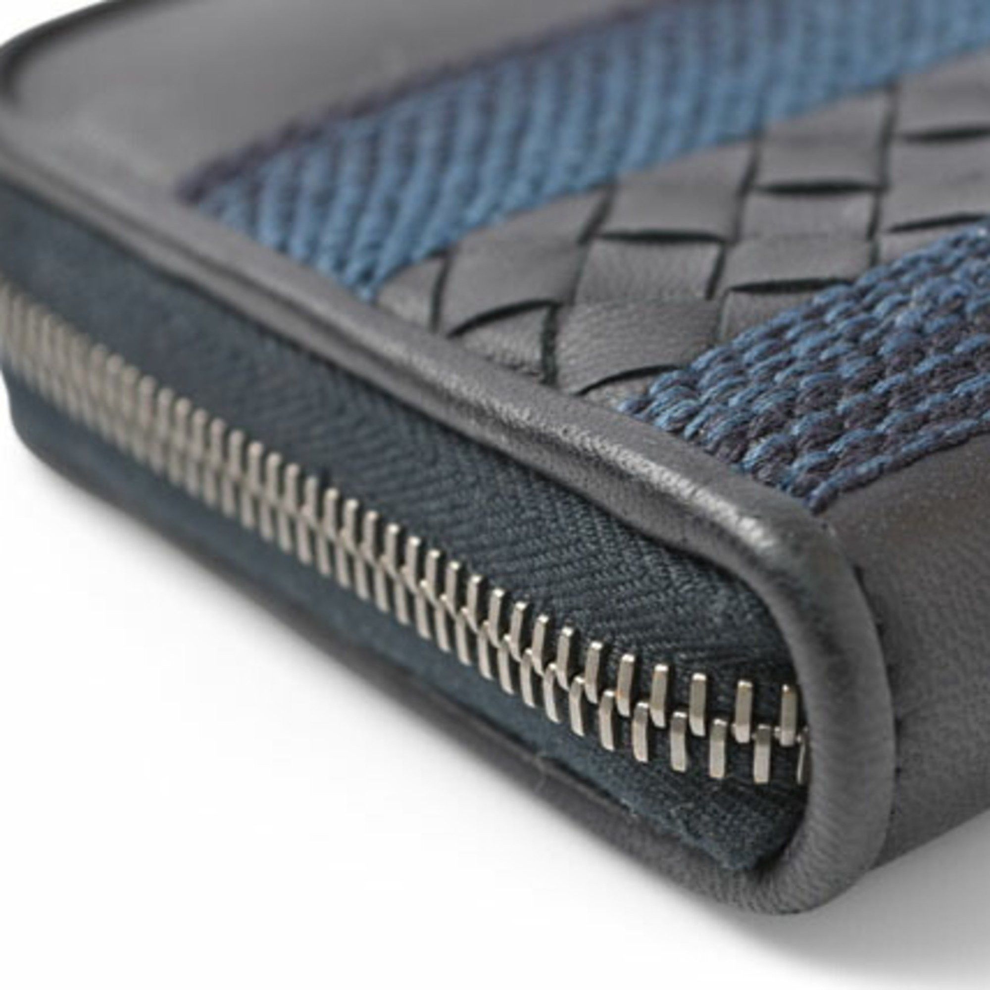Bottega Veneta BOTTEGA VENETA Wallet, Round, Navy Multi Size ONE SIZE - 6 Thumbnail