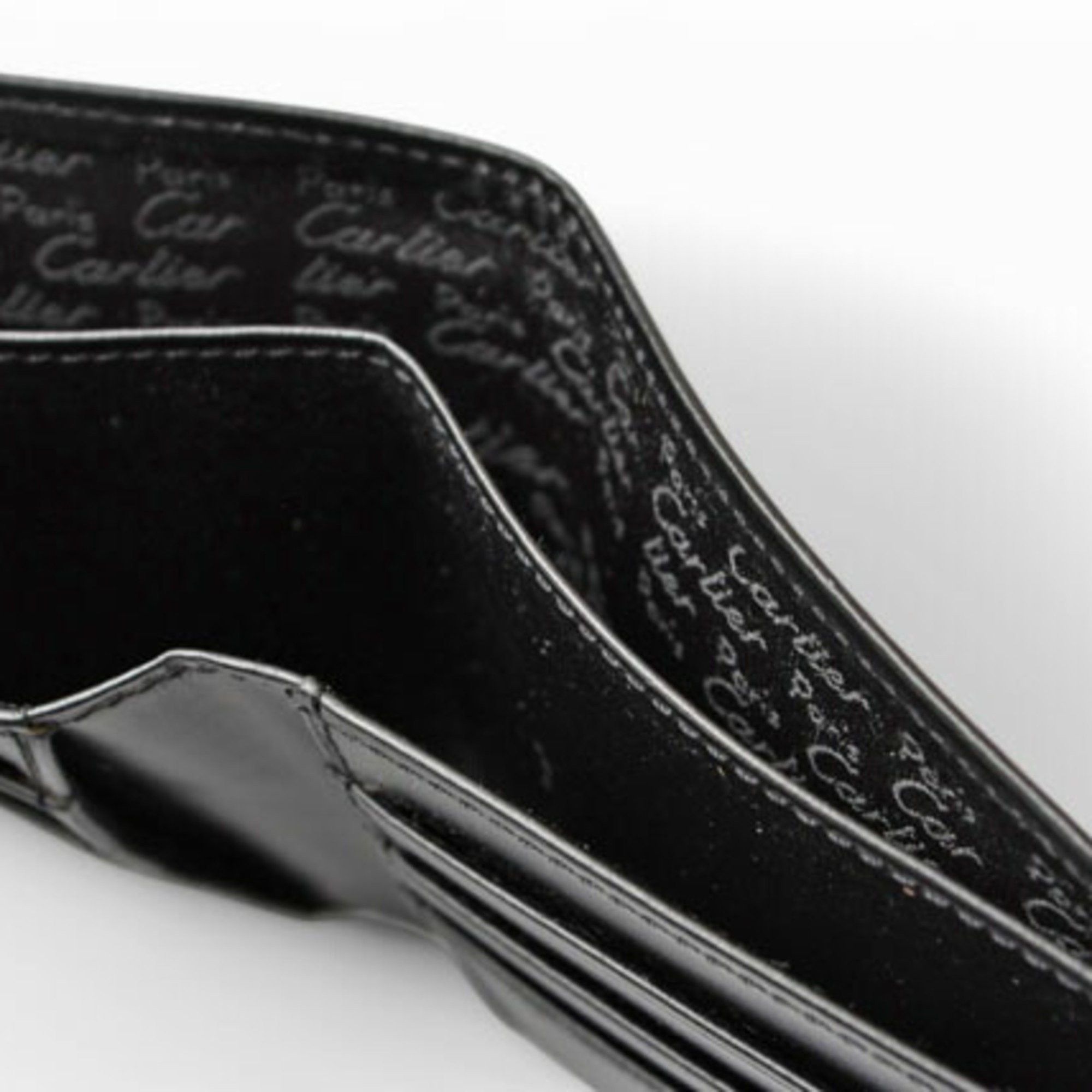 Cartier Cartier Wallet Men's Bi-fold Leather Pasha de Black L3000220 Size ONE SIZE - 9 Thumbnail