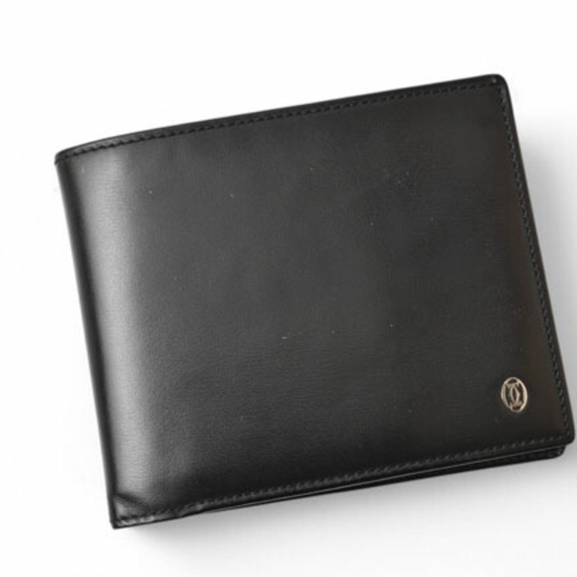 Cartier Cartier Wallet Men's Bi-fold Leather Pasha de Black L3000220 Size ONE SIZE - 4 Thumbnail