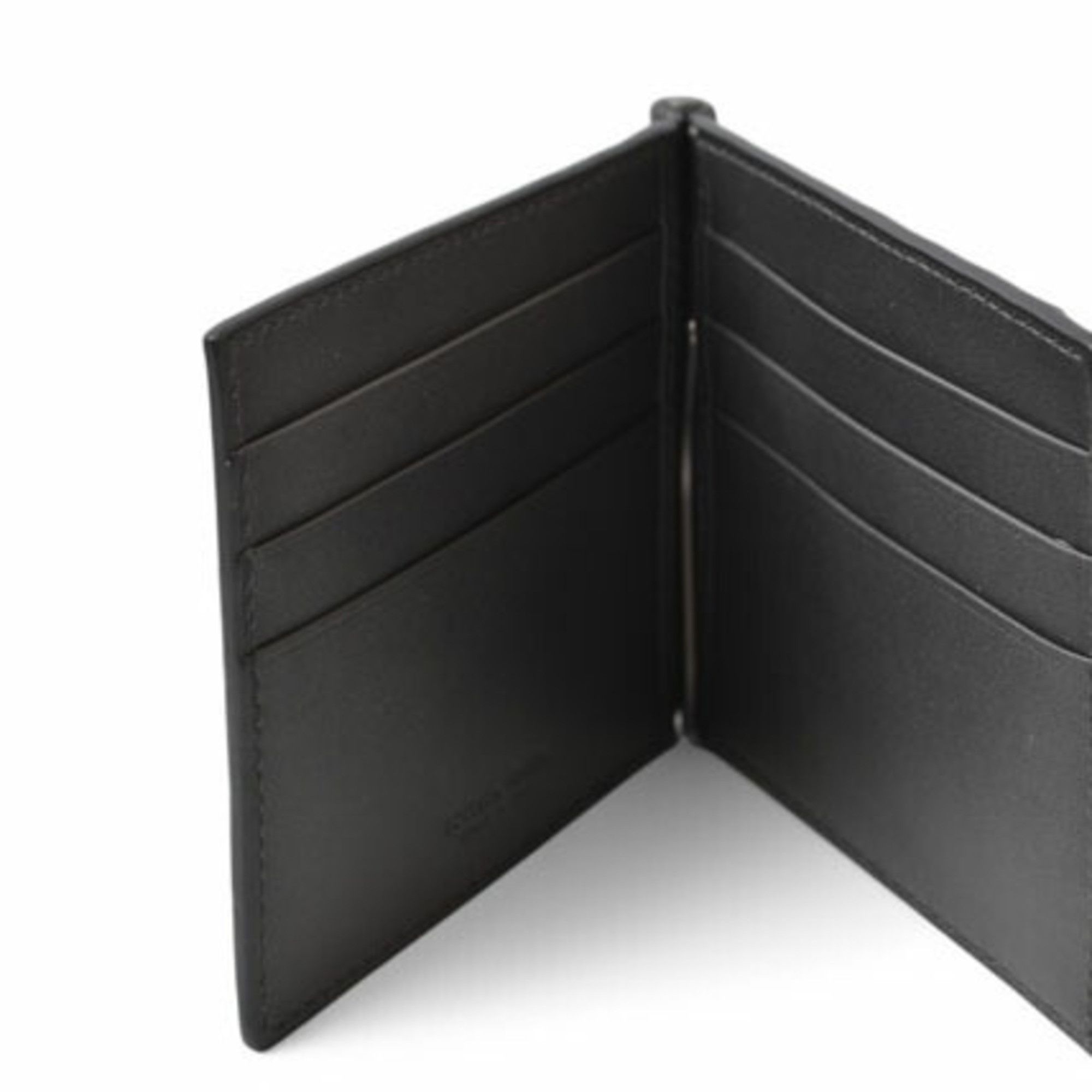 Bottega Veneta Bottega Veneta Wallet Money Clip BOTTEGA VENETA Folding Billfold Calfskin 123180 Gunmetal Size ONE SIZE - 5 Thumbnail