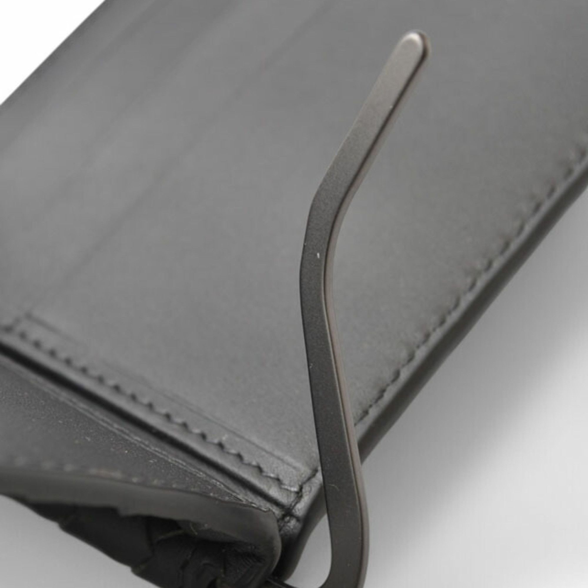 Bottega Veneta Bottega Veneta Wallet Money Clip BOTTEGA VENETA Folding Billfold Calfskin 123180 Gunmetal Size ONE SIZE - 6 Thumbnail