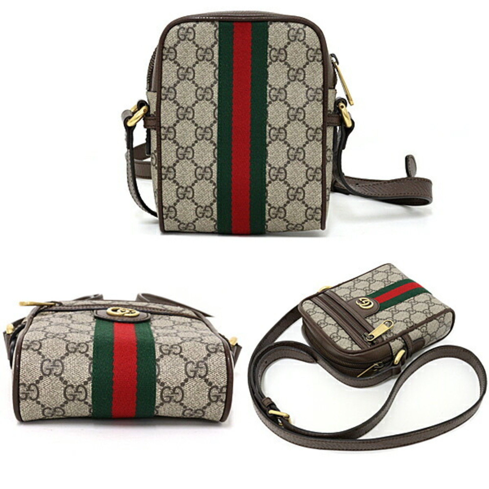 Gucci GUCCI Ophidia GG Shoulder Bag Supreme Canvas 598127 Beige Ebony Size ONE SIZE - 2 Thumbnail