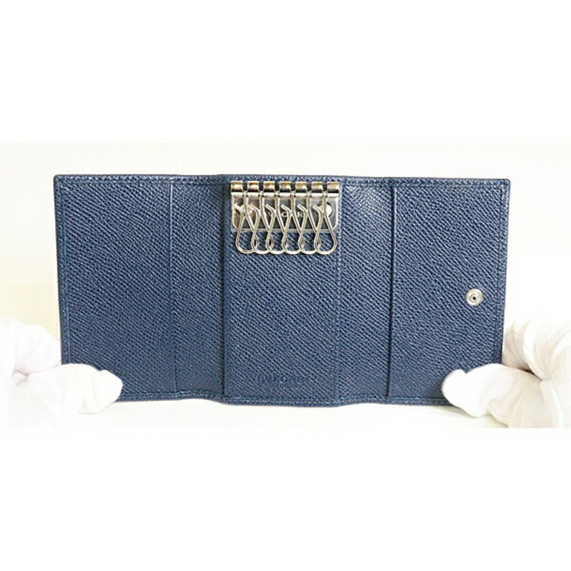 Bvlgari BVLGARI 6-ring key case, blue Size ONE SIZE - 2 Thumbnail