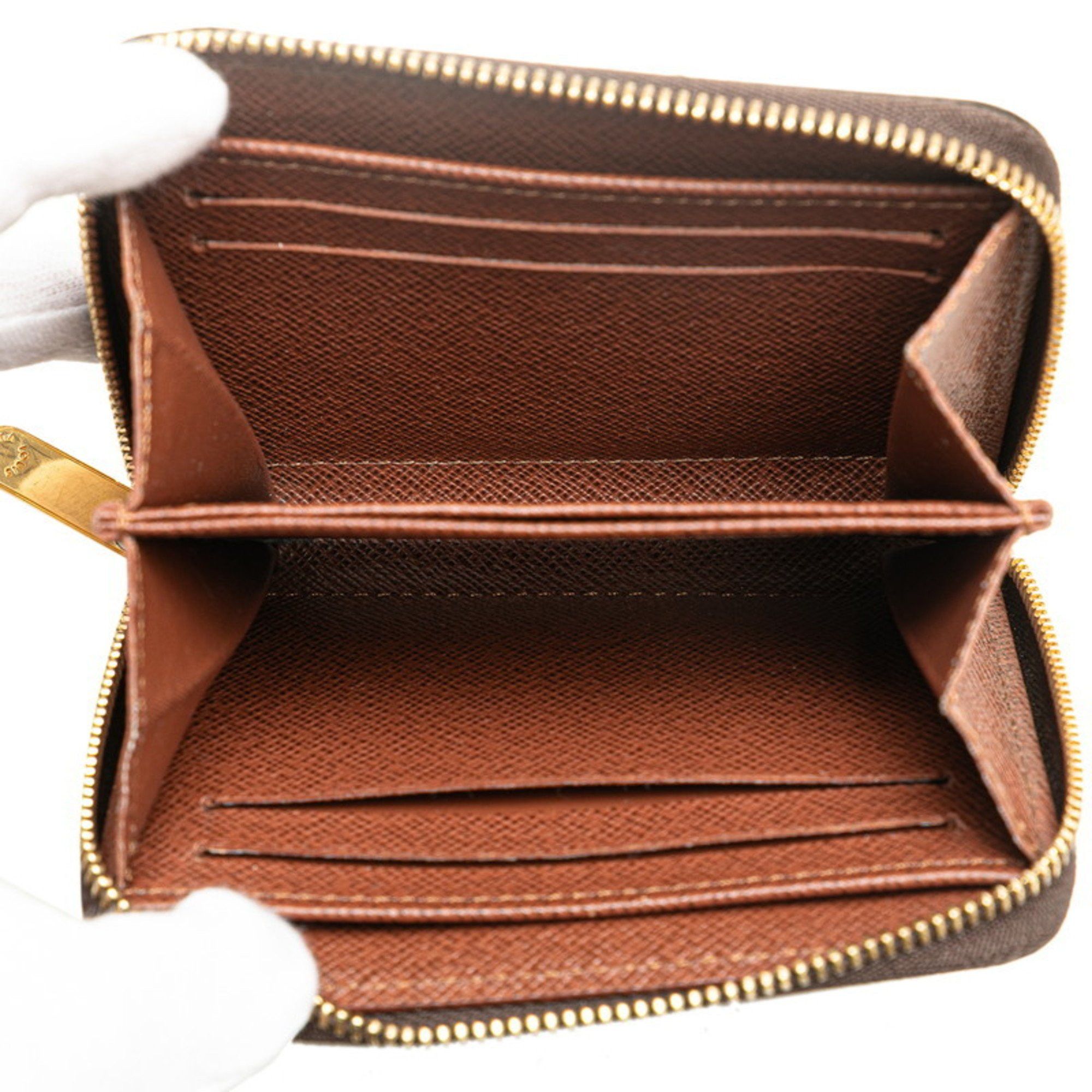 Louis Vuitton Louis Vuitton Monogram Zippy Coin Purse Case M60067 Brown PVC Leather Women's LOUIS VUITTON Size ONE SIZE - 4 Thumbnail