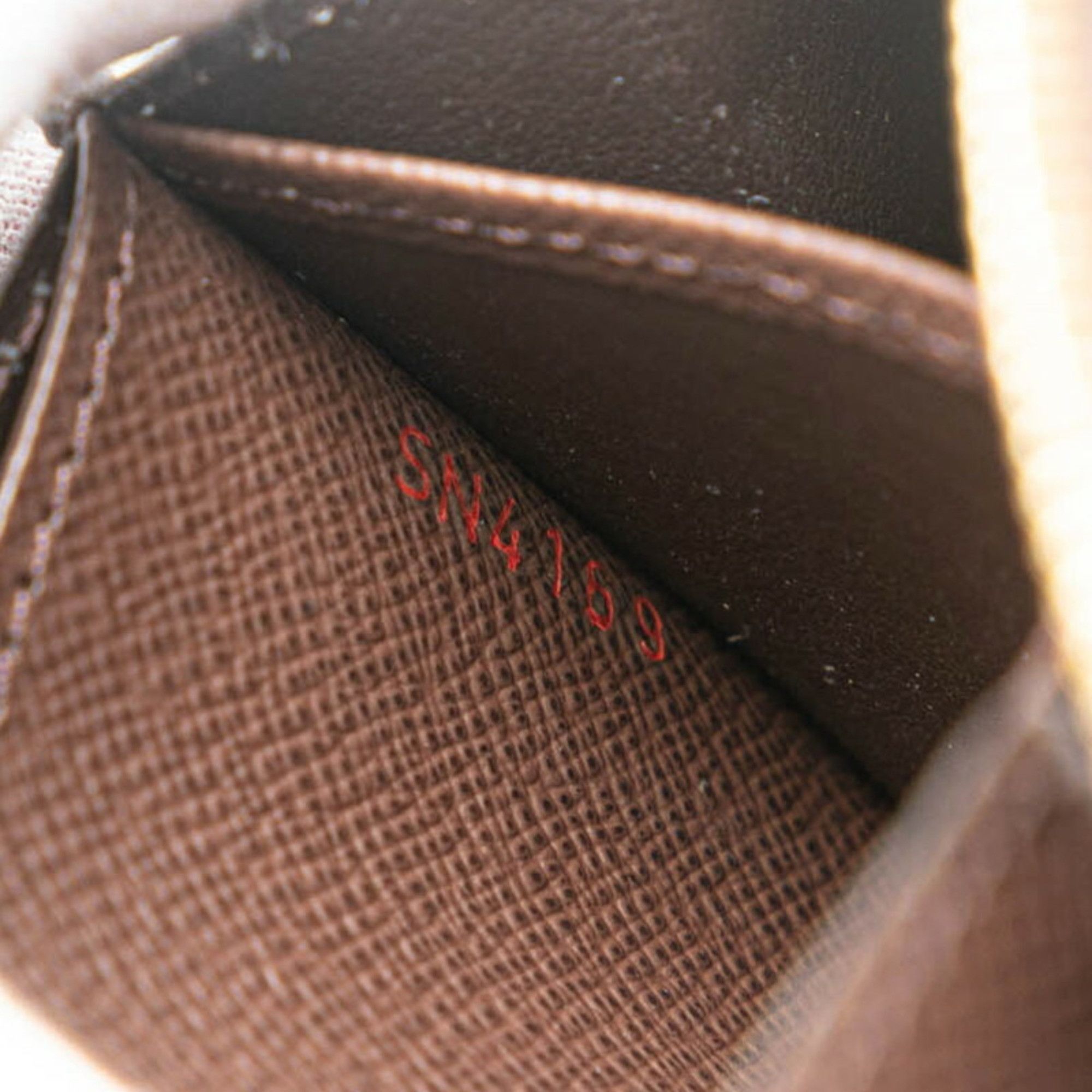 Louis Vuitton Louis Vuitton Damier Zippy Coin Purse Case N63070 Brown PVC Women's LOUIS VUITTON Size ONE SIZE - 6 Thumbnail