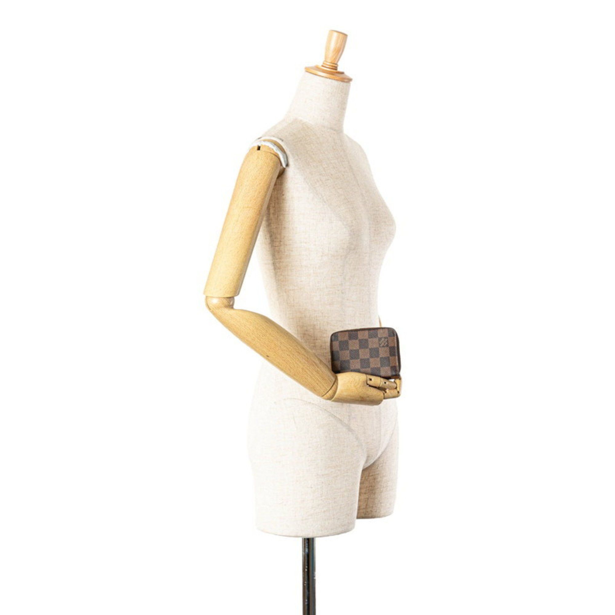 Louis Vuitton Louis Vuitton Damier Zippy Coin Purse Case N63070 Brown PVC Women's LOUIS VUITTON Size ONE SIZE - 8 Thumbnail