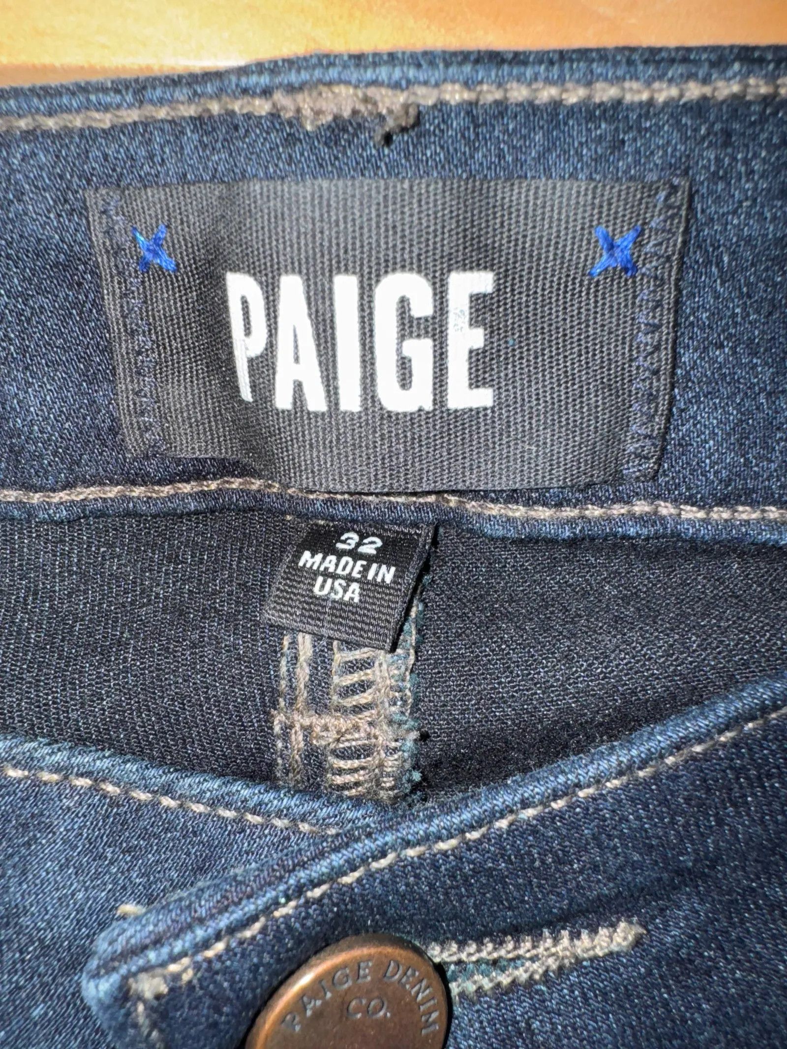 Paige Paige Skyline Skinny Jeans Size 32" / US 10 / IT 46 - 2 Thumbnail