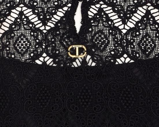 TWINSET TWINSET Women Shirts 251TP2404 00006 Black Size XS / US 0-2 / IT 36-38 - 3 Thumbnail