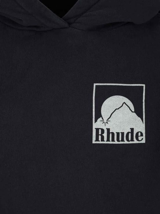 Rhude RHUDE Men Hoodies RHPS25HO05012 2306 Black Size US M / EU 48-50 / 2 - 3 Thumbnail