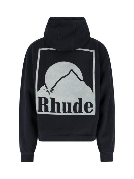 Rhude RHUDE Men Hoodies RHPS25HO05012 2306 Black Size US M / EU 48-50 / 2 - 2 Thumbnail