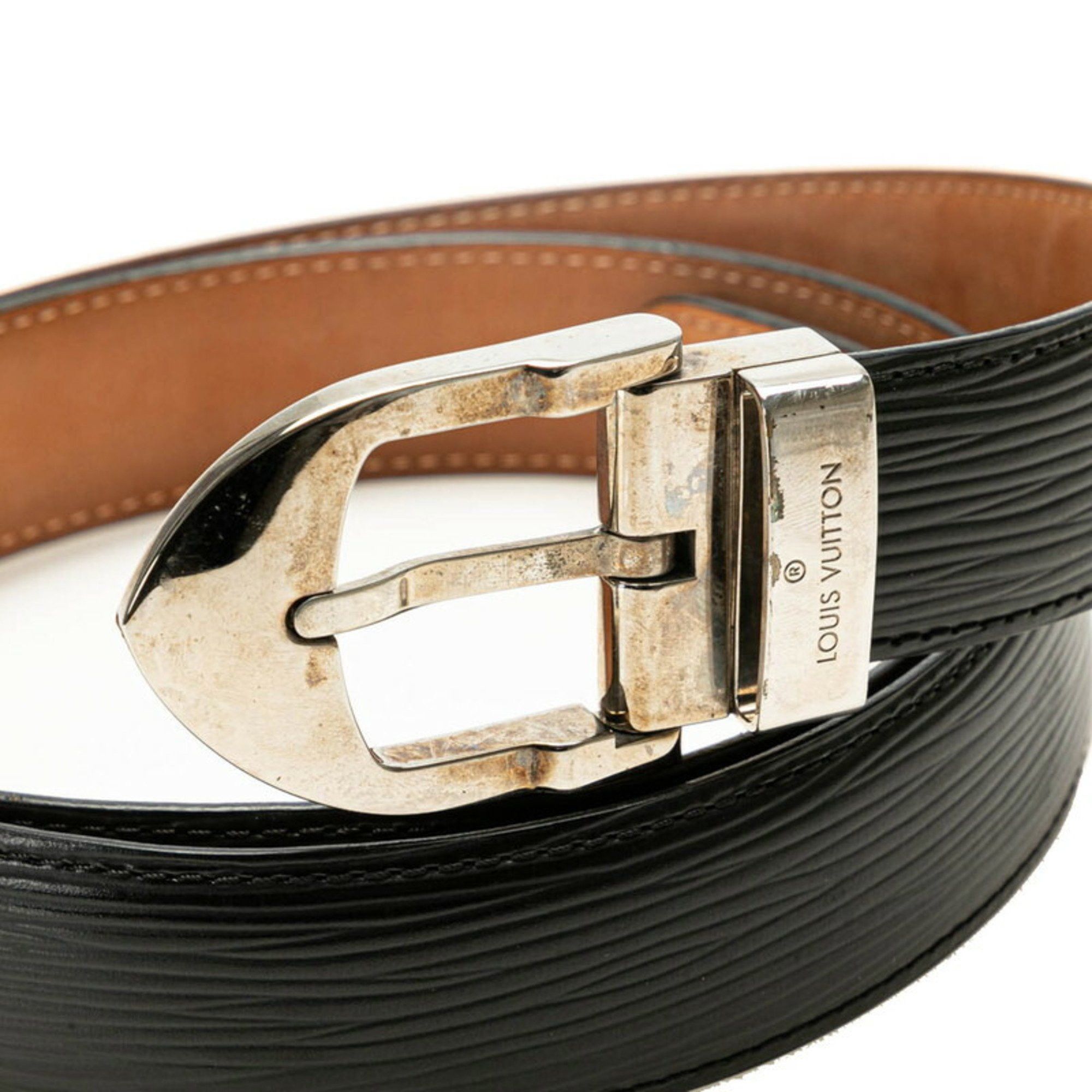 Louis Vuitton Louis Vuitton Epi Santur Classic Belt Size: 95/38 M6833 Noir Black Leather Men's LOUIS VUITTON Size ONE SIZE - 4 Thumbnail