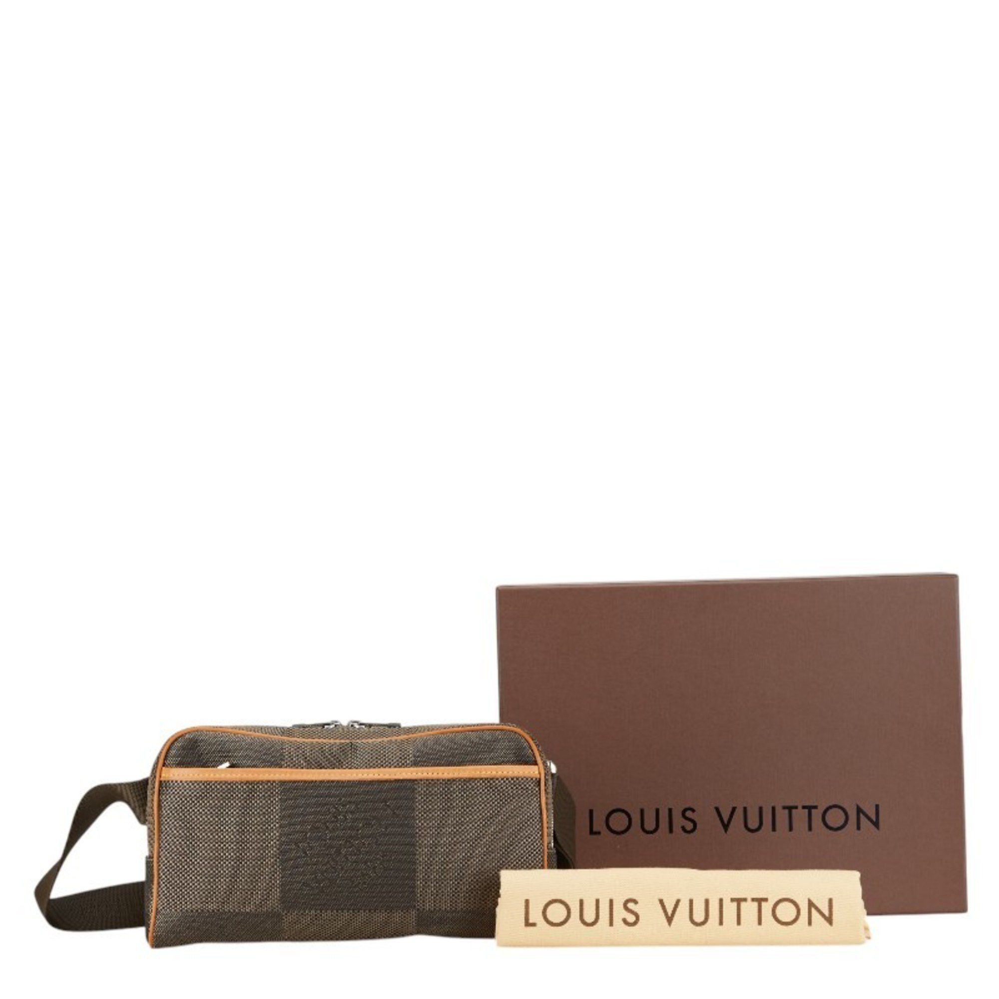 Louis Vuitton Louis Vuitton Damier Geant Acrobat Body Bag Waist M93619 Tail Khaki Canvas Leather Men's LOUIS VUITTON Size ONE SIZE - 7 Thumbnail