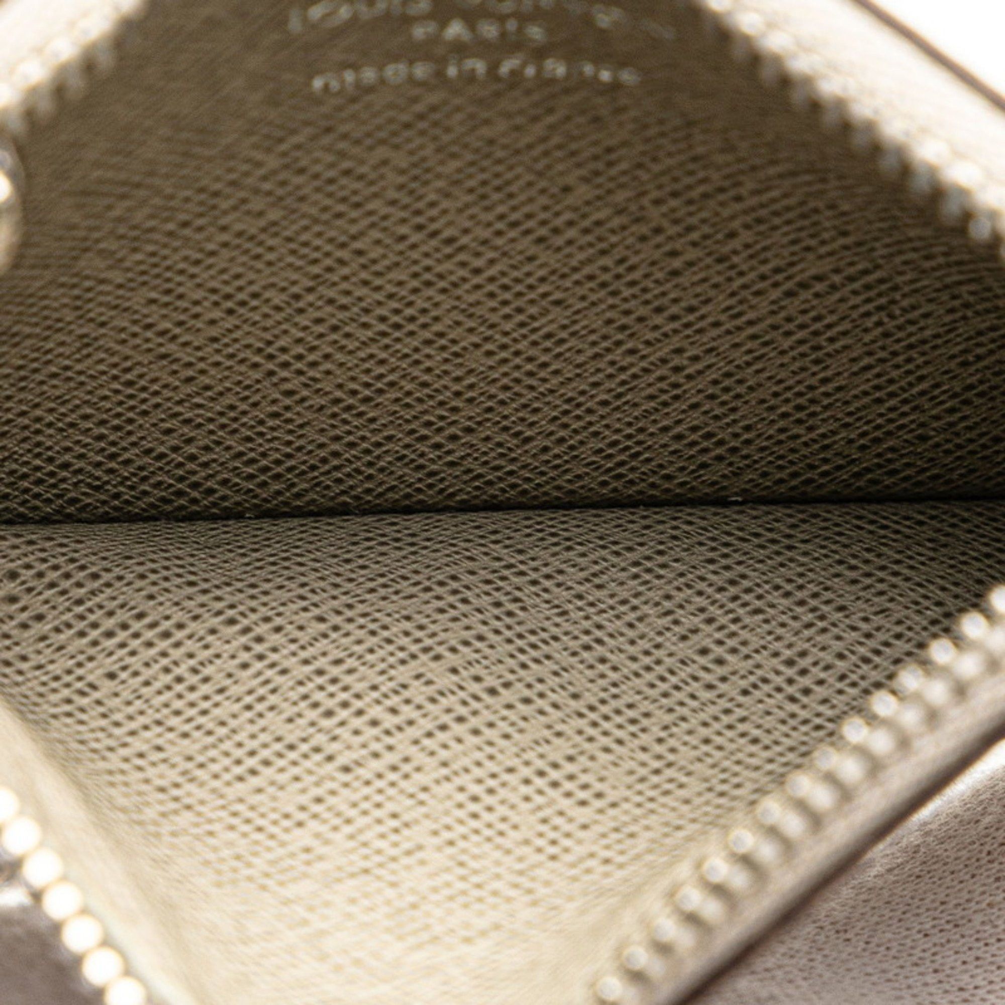 Louis Vuitton Louis Vuitton Taiga Pochette Cle Coin Case M32604 Beige Leather Women's LOUIS VUITTON Size ONE SIZE - 8 Thumbnail
