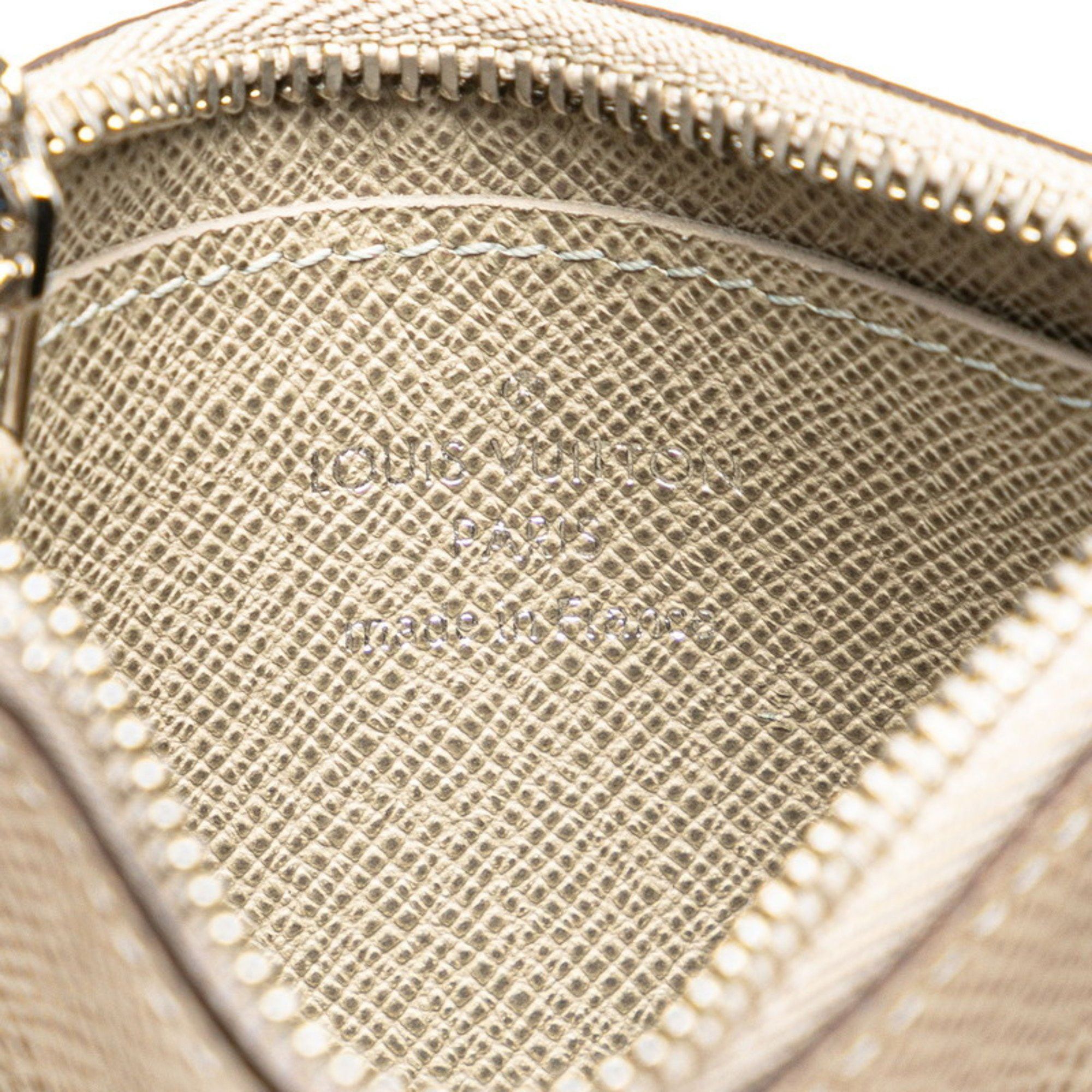 Louis Vuitton Louis Vuitton Taiga Pochette Cle Coin Case M32604 Beige Leather Women's LOUIS VUITTON Size ONE SIZE - 9 Thumbnail