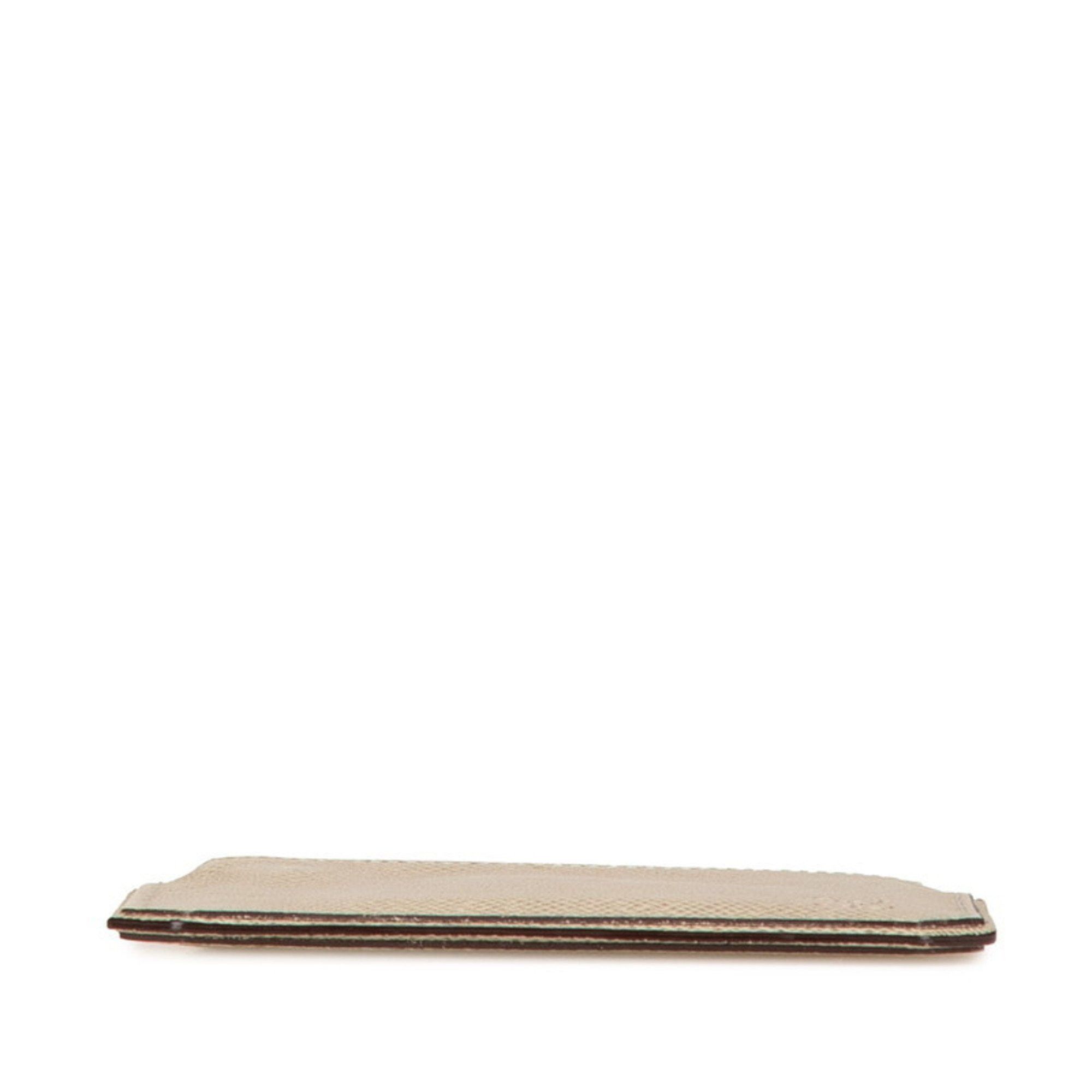 Louis Vuitton Louis Vuitton Taiga Pochette Cle Coin Case M32604 Beige Leather Women's LOUIS VUITTON Size ONE SIZE - 3 Thumbnail