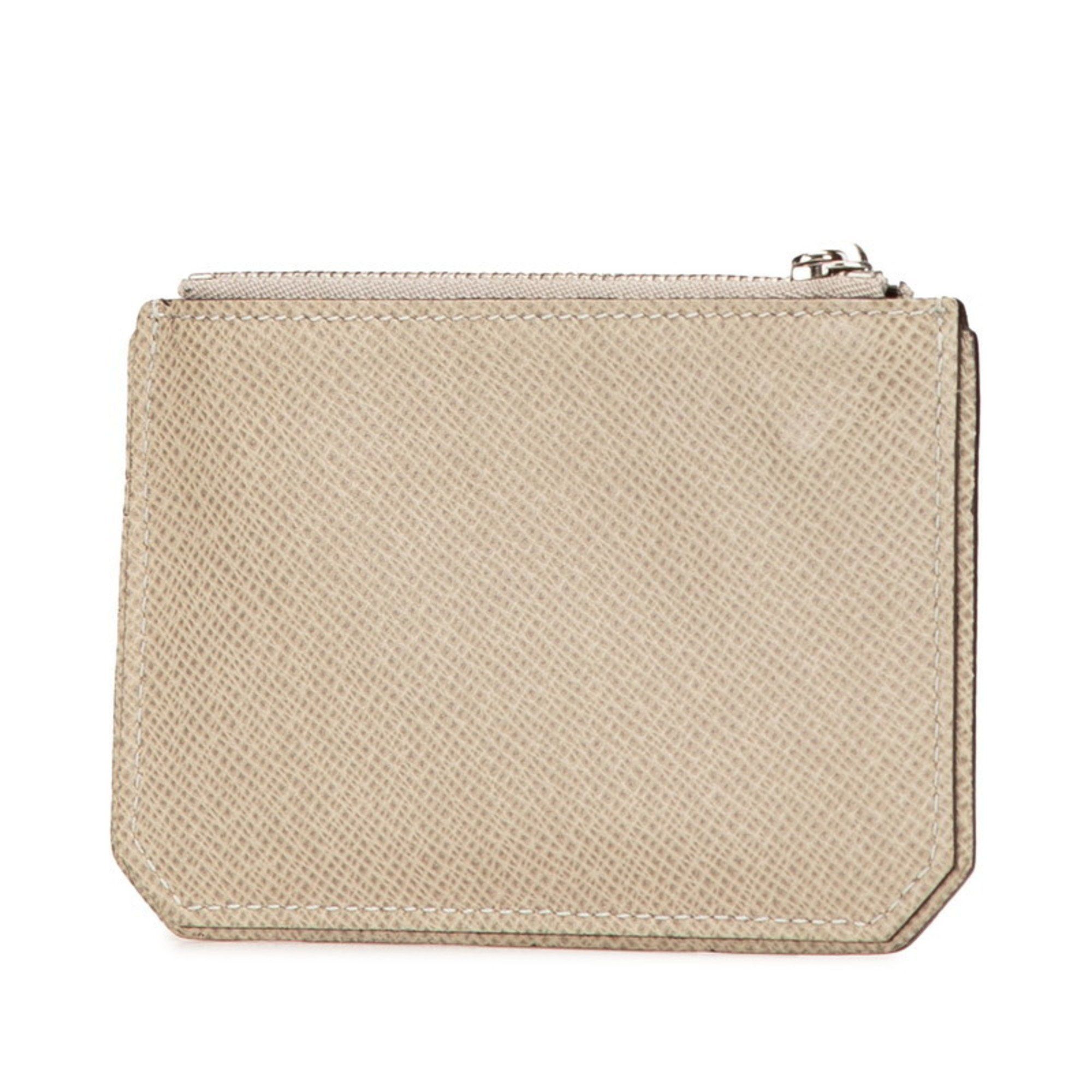 Louis Vuitton Louis Vuitton Taiga Pochette Cle Coin Case M32604 Beige Leather Women's LOUIS VUITTON Size ONE SIZE - 2 Thumbnail