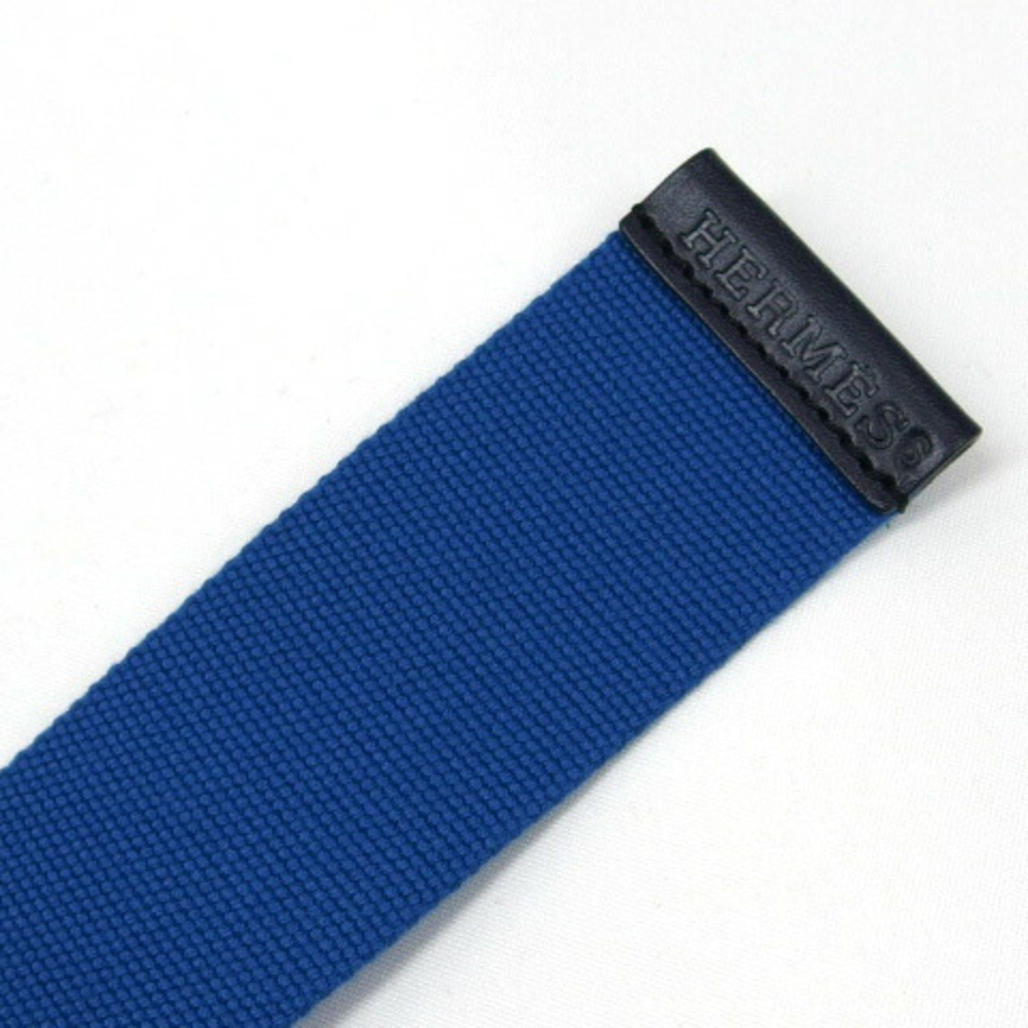 Hermes Hermes Belt Nomade Textile Blue x Black Size M Size ONE SIZE - 7 Thumbnail