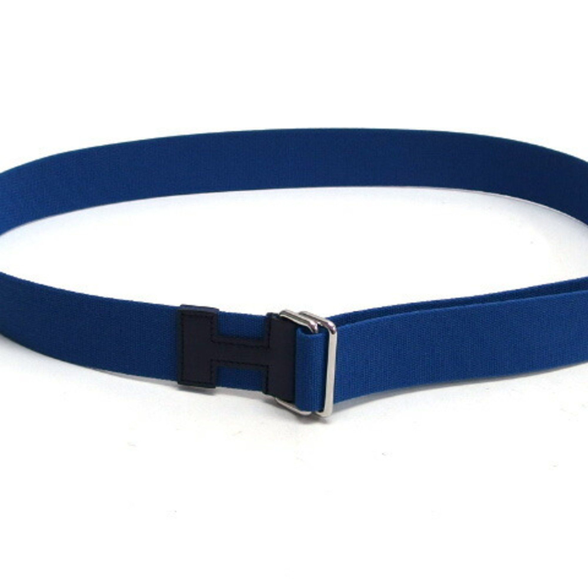Hermes Hermes Belt Nomade Textile Blue x Black Size M Size ONE SIZE - 5 Thumbnail