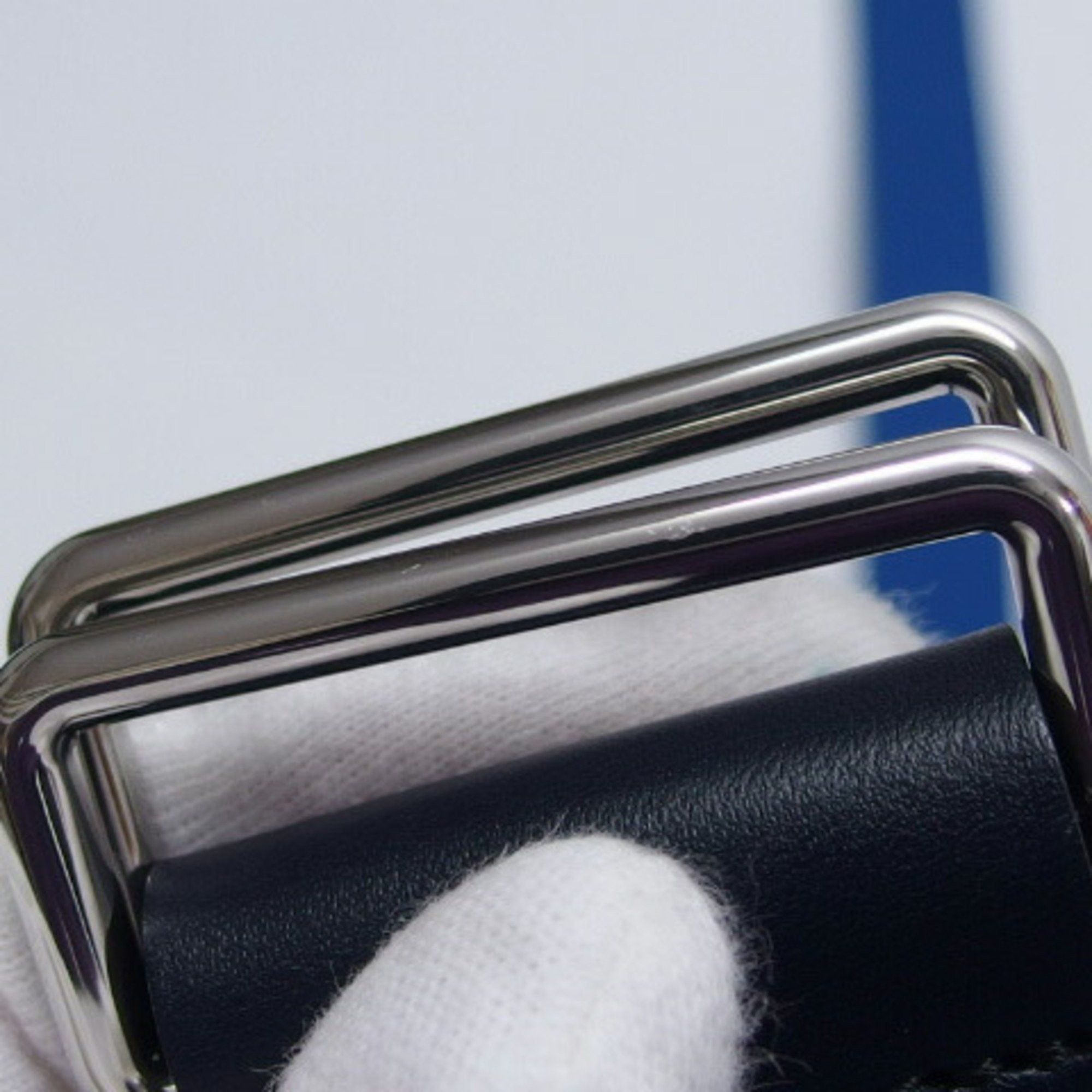 Hermes Hermes Belt Nomade Textile Blue x Black Size M Size ONE SIZE - 9 Thumbnail