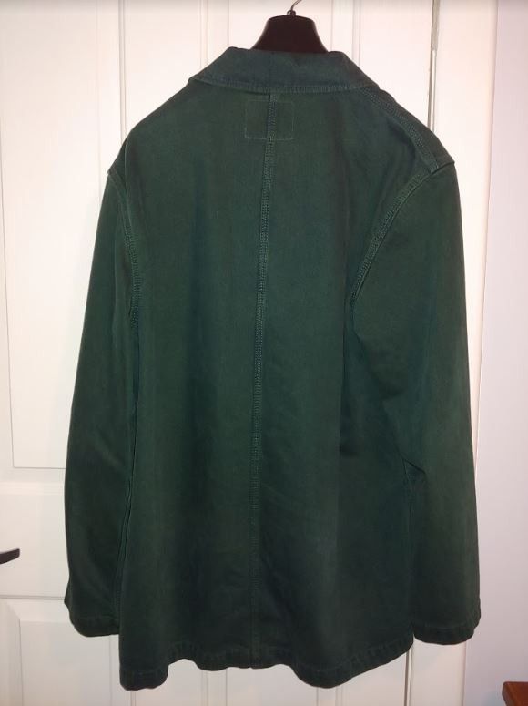Acne Studios Bla Konst Green Denim Sheath Jacket Size US M / EU 48-50 / 2 - 2 Thumbnail