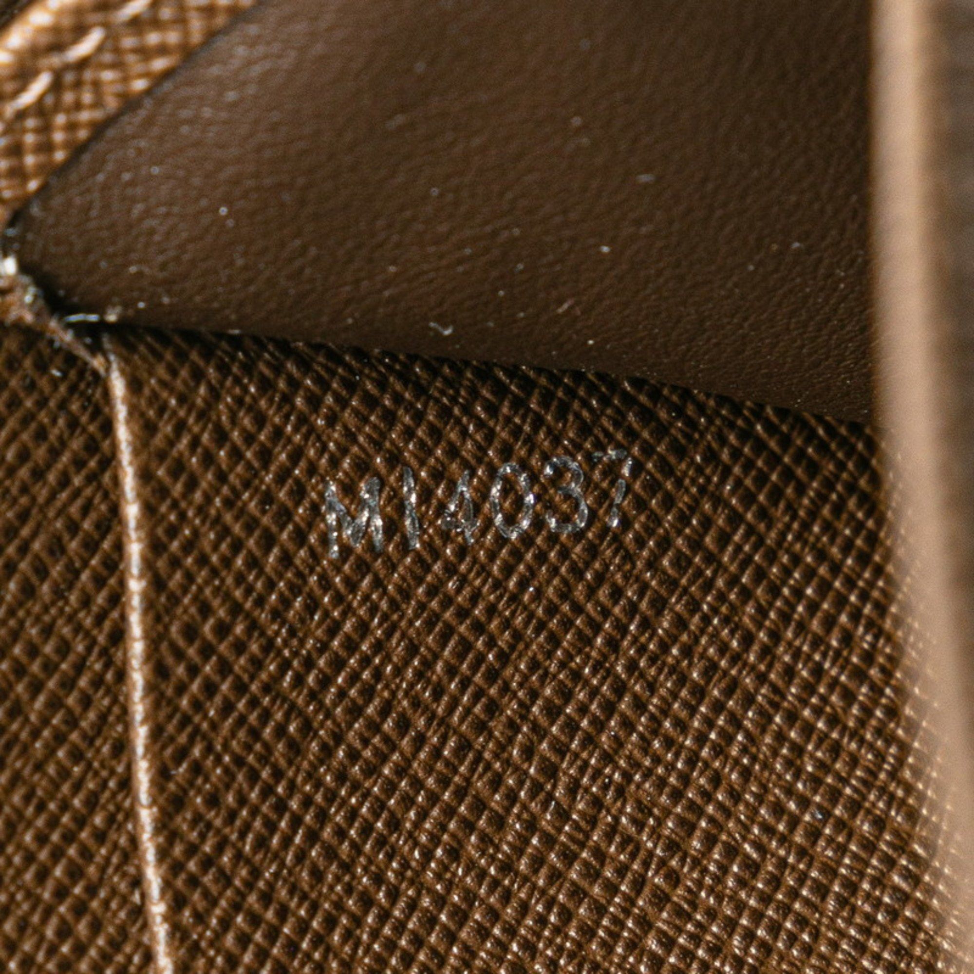 Louis Vuitton Louis Vuitton Taiga Organizer Atoll Long Wallet Round Travel Case M30658 Grisli Brown Leather PVC Men's LOUIS VUITTON Size ONE SIZE - 9 Thumbnail