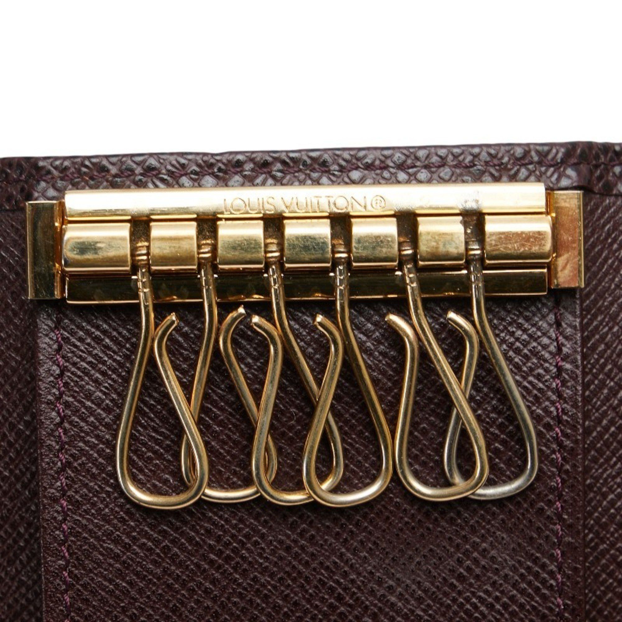 Louis Vuitton Louis Vuitton Taiga Multicle 6 Key Case M30536 Acajou Brown PVC Leather Men's LOUIS VUITTON Size ONE SIZE - 5 Thumbnail