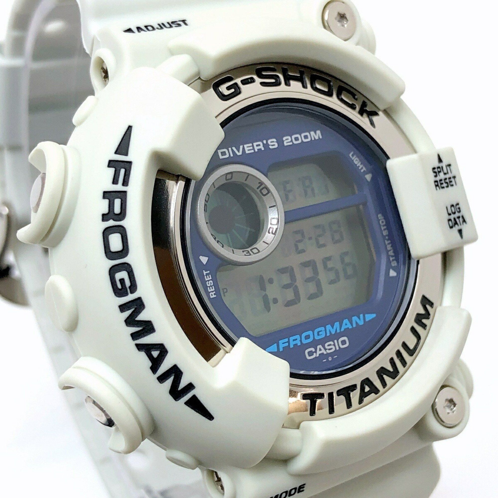 Casio G-SHOCK CASIO Watch DW-8200LG-8 FROGMAN Men in White Gray Frogman Frog Diving EL Released May 2000 Mikunigaoka Store ITJYCSKN44 Size ONE SIZE - 4 Thumbnail