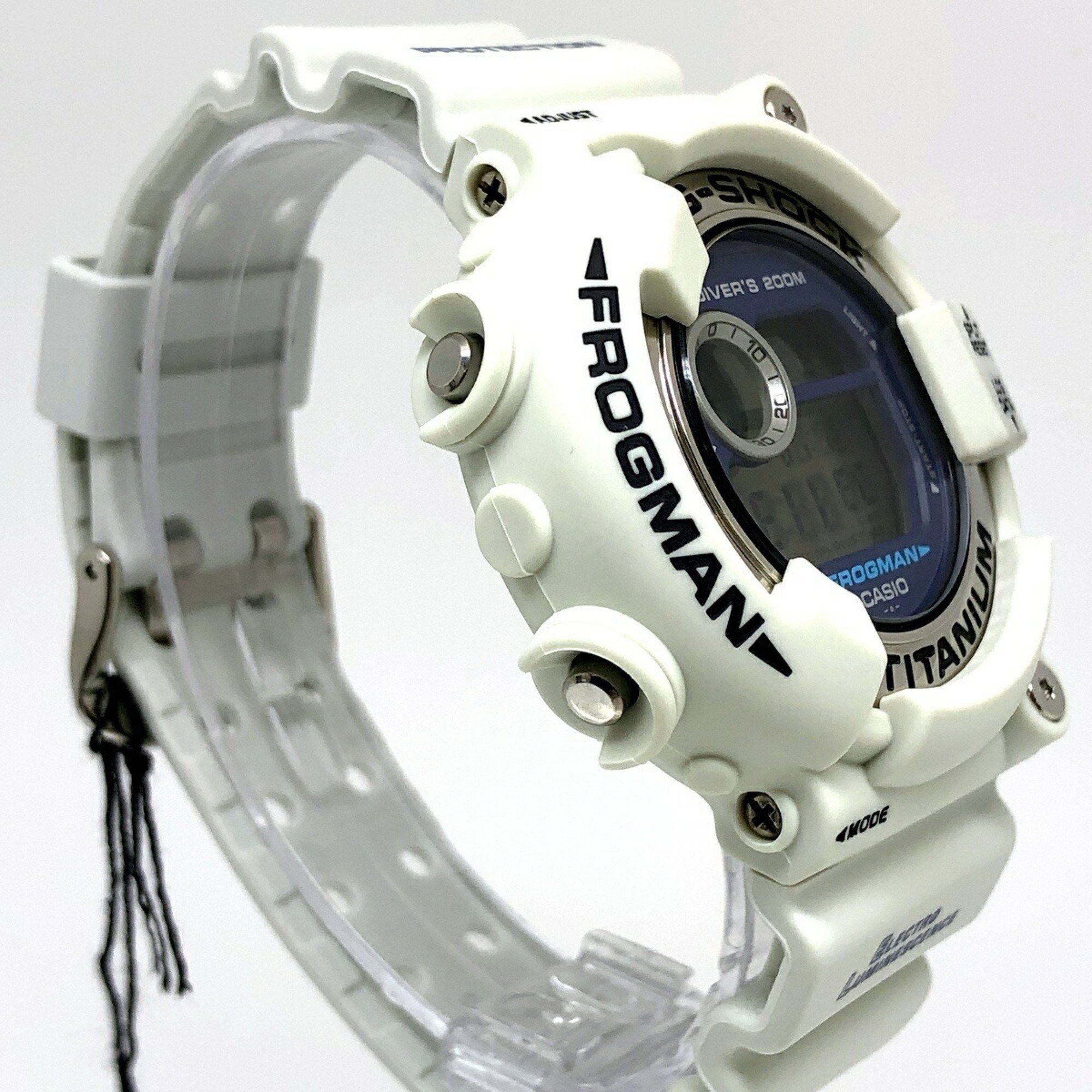 Casio G-SHOCK CASIO Watch DW-8200LG-8 FROGMAN Men in White Gray Frogman Frog Diving EL Released May 2000 Mikunigaoka Store ITJYCSKN44 Size ONE SIZE - 2 Thumbnail