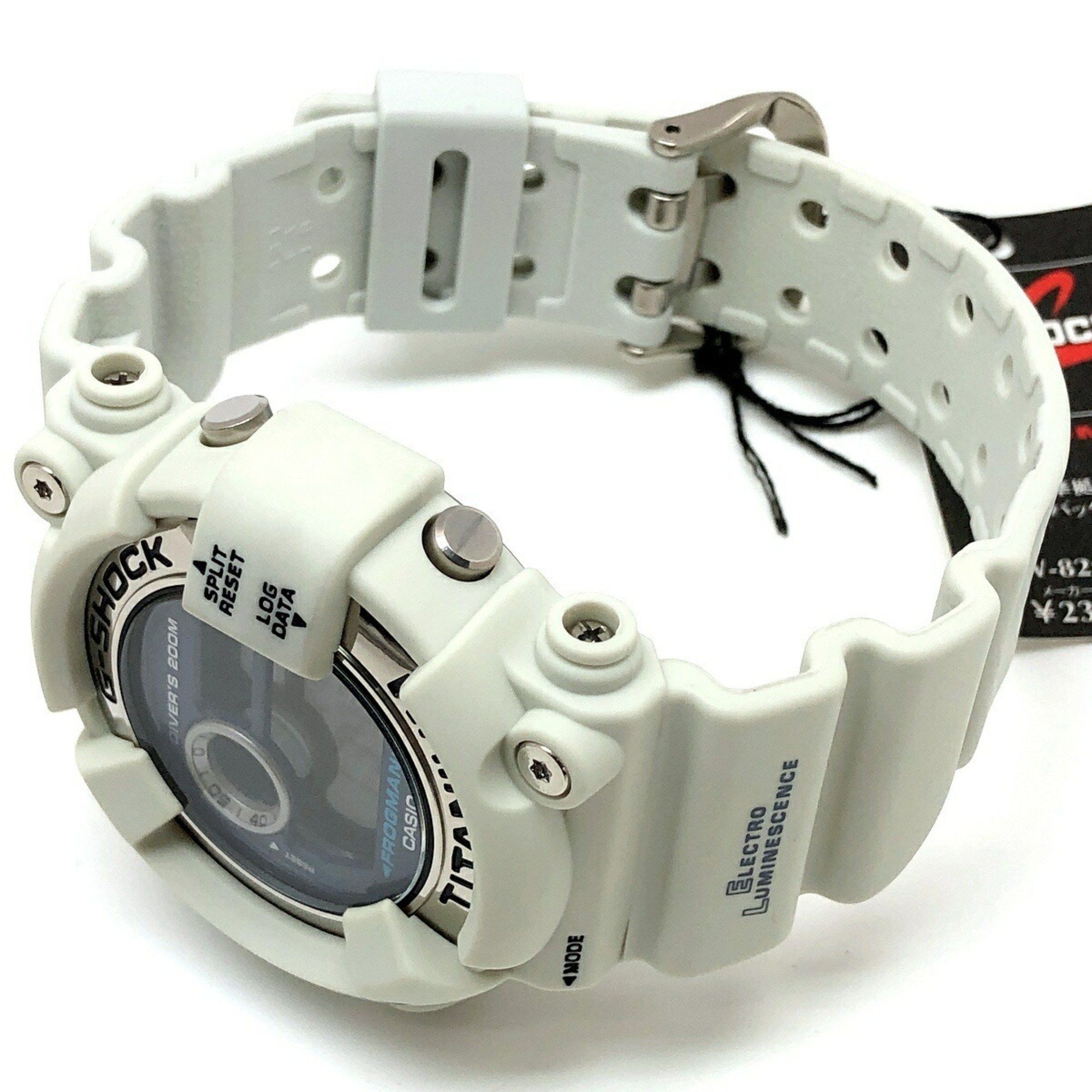 Casio G-SHOCK CASIO Watch DW-8200LG-8 FROGMAN Men in White Gray Frogman Frog Diving EL Released May 2000 Mikunigaoka Store ITJYCSKN44 Size ONE SIZE - 5 Thumbnail
