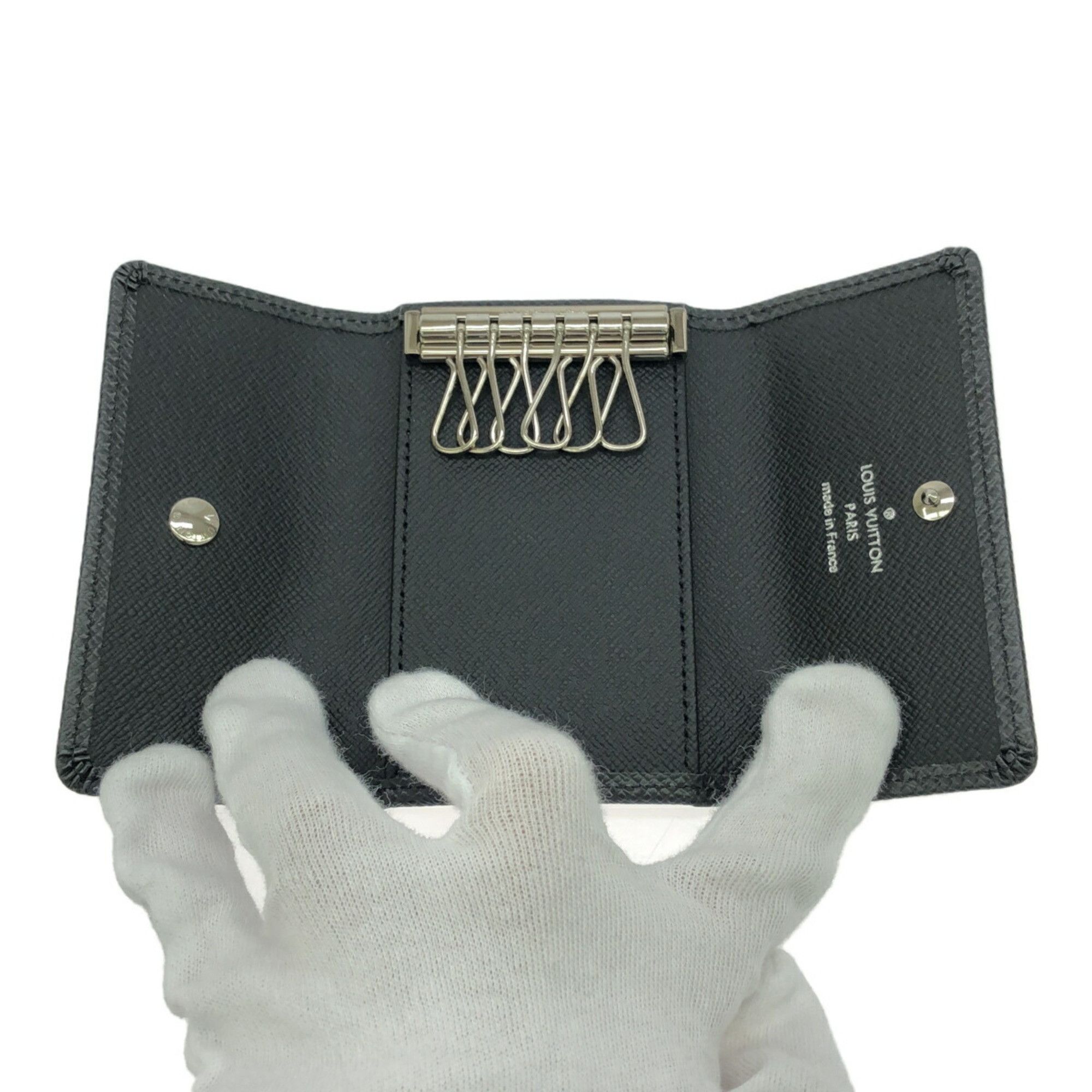 Louis Vuitton Louis Vuitton Multicle 6 6-Key Case Taiga Ardoise M30500 Leather Black Mikunigaoka Store ITY4LJX5OGDO RMRM0048T Size ONE SIZE - 3 Thumbnail
