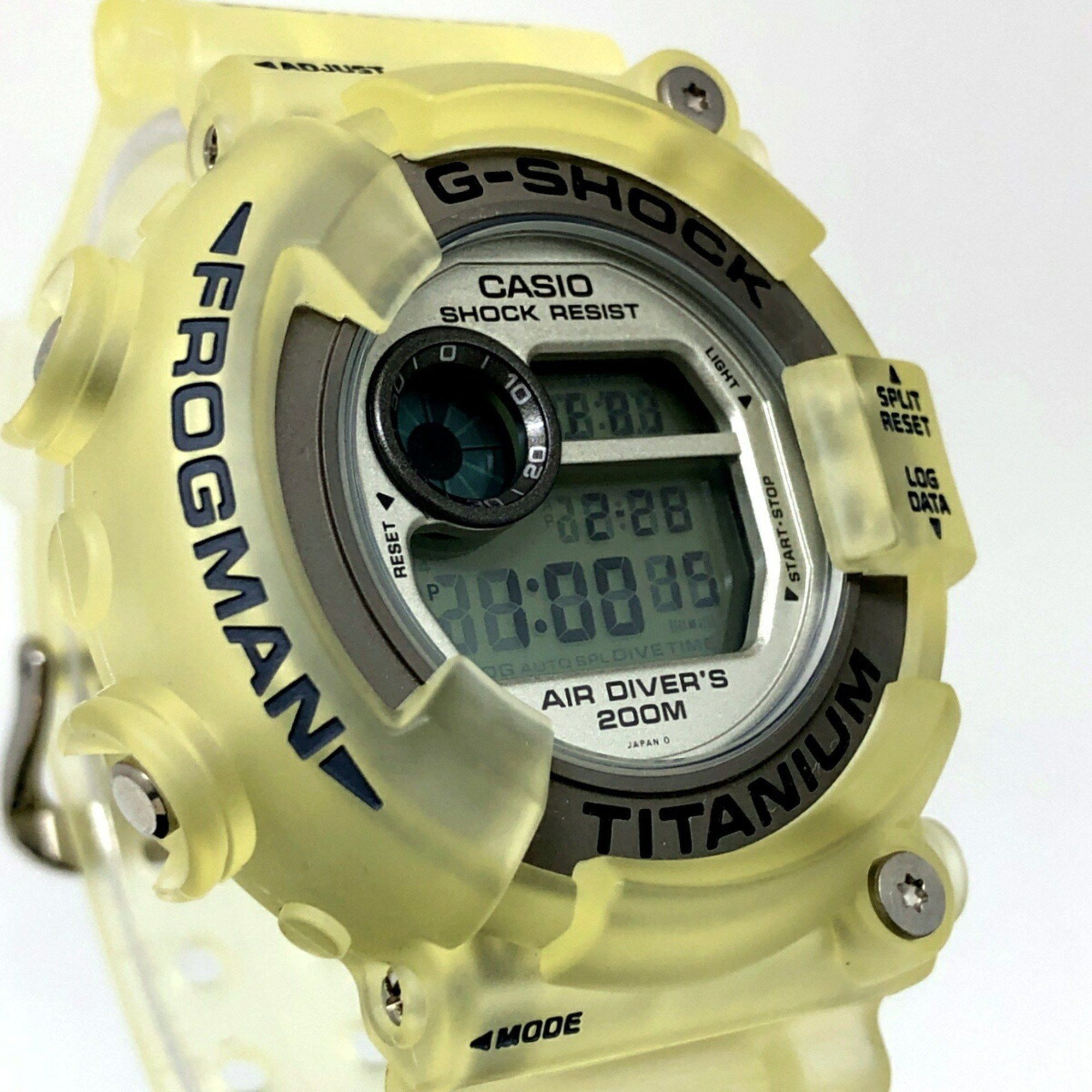 Casio G-SHOCK CASIO Watch DW-8200WC-7AT FROGMAN Titanium Case White Skeleton Transparent Frog Released August 1997 Mikunigaoka Store IT02MJKIDUQK Size ONE SIZE - 4 Thumbnail