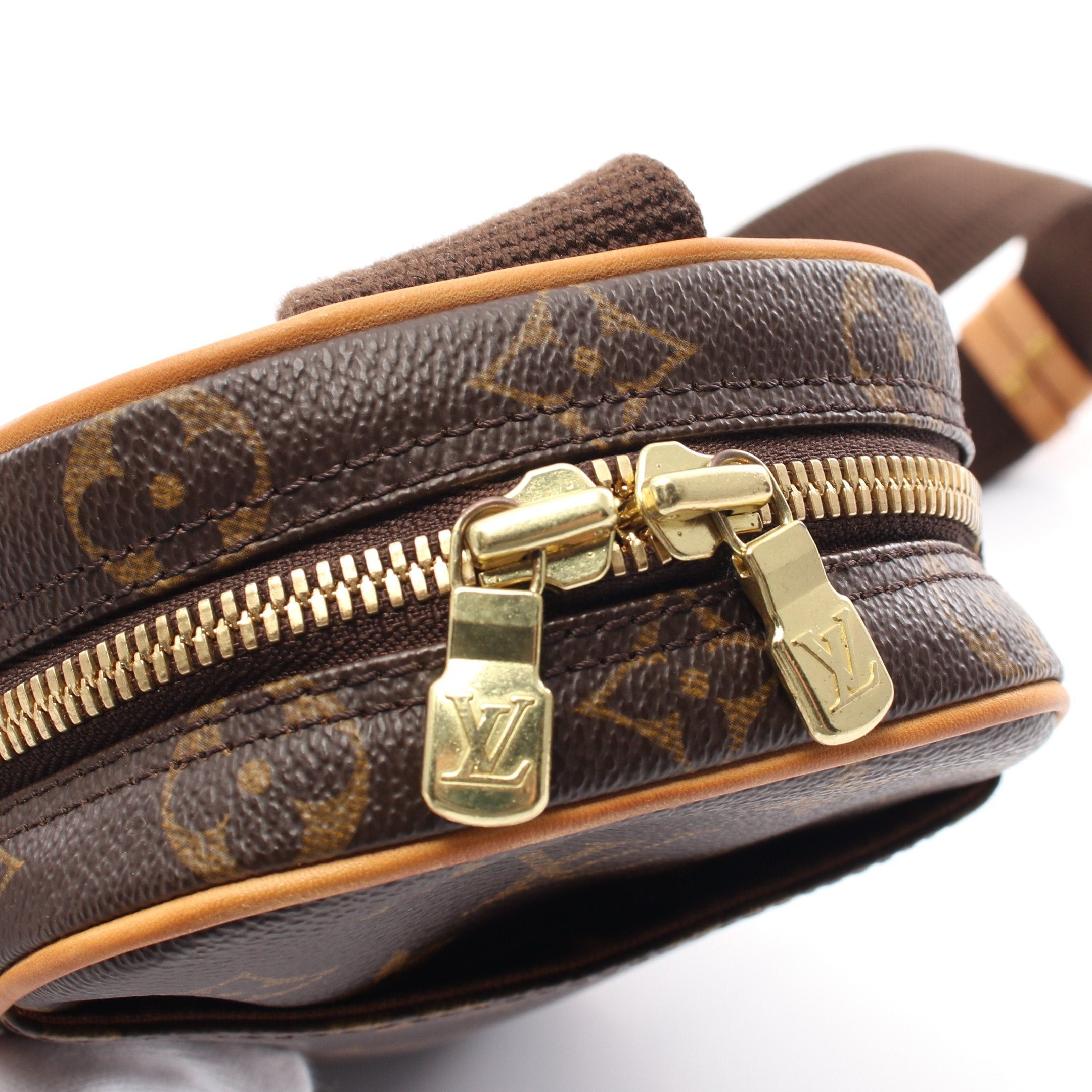 Louis Vuitton Louis Vuitton Pochette Ganju Monogram Body Bag Leather Brown Size ONE SIZE - 7 Thumbnail