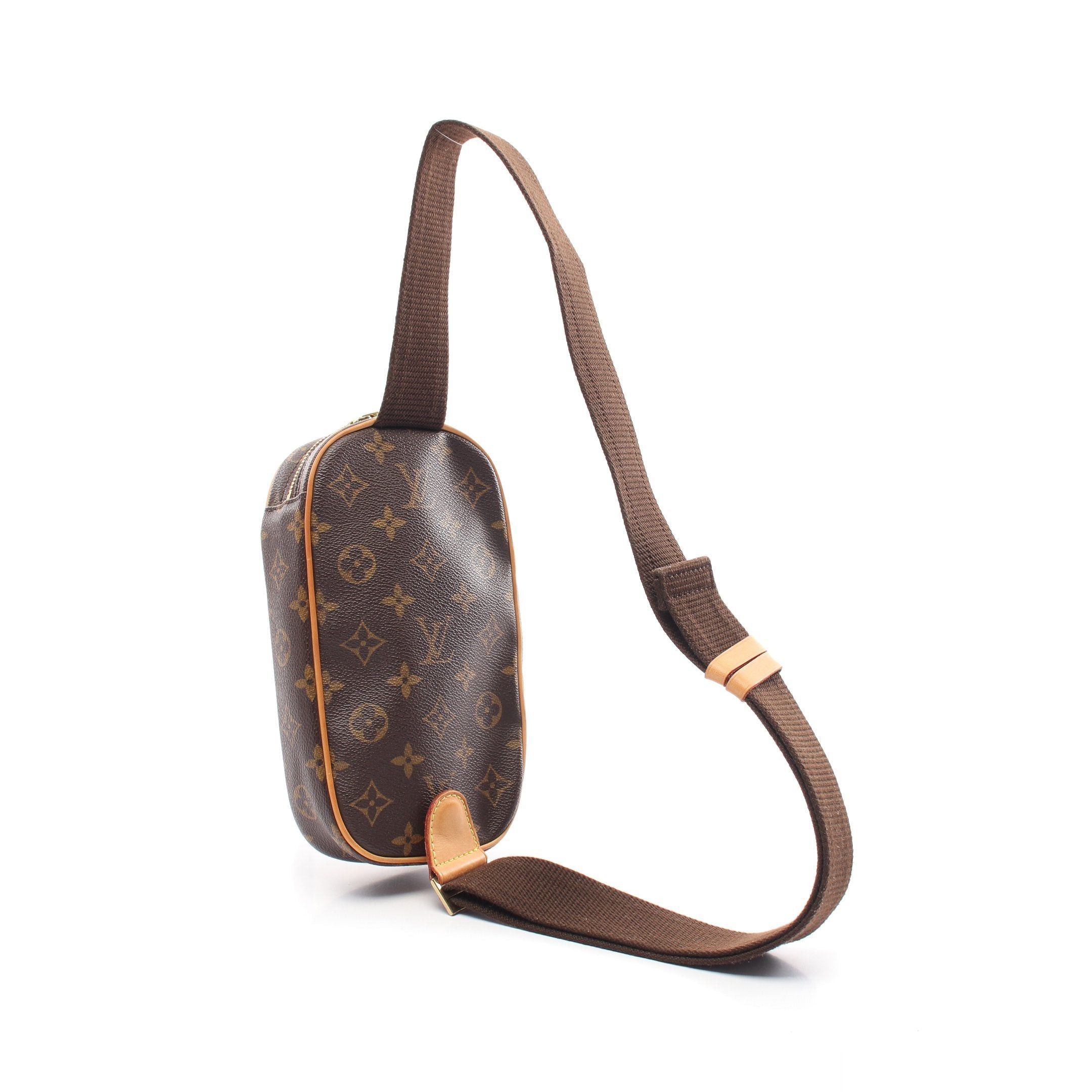 Louis Vuitton Louis Vuitton Pochette Ganju Monogram Body Bag Leather Brown Size ONE SIZE - 2 Thumbnail