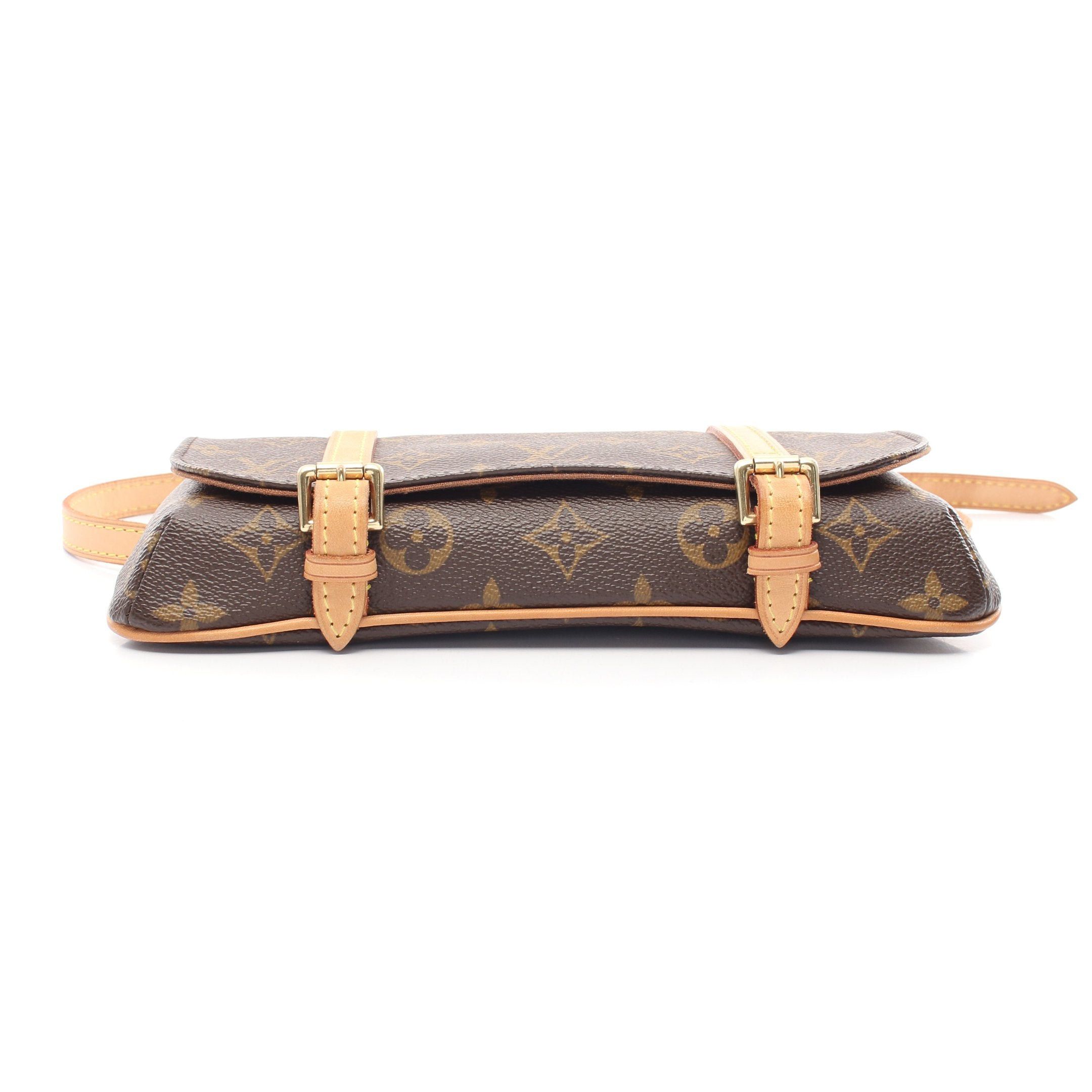Louis Vuitton Louis Vuitton Pochette Murrell Monogram Body Bag Waist Leather Brown Size ONE SIZE - 12 Thumbnail