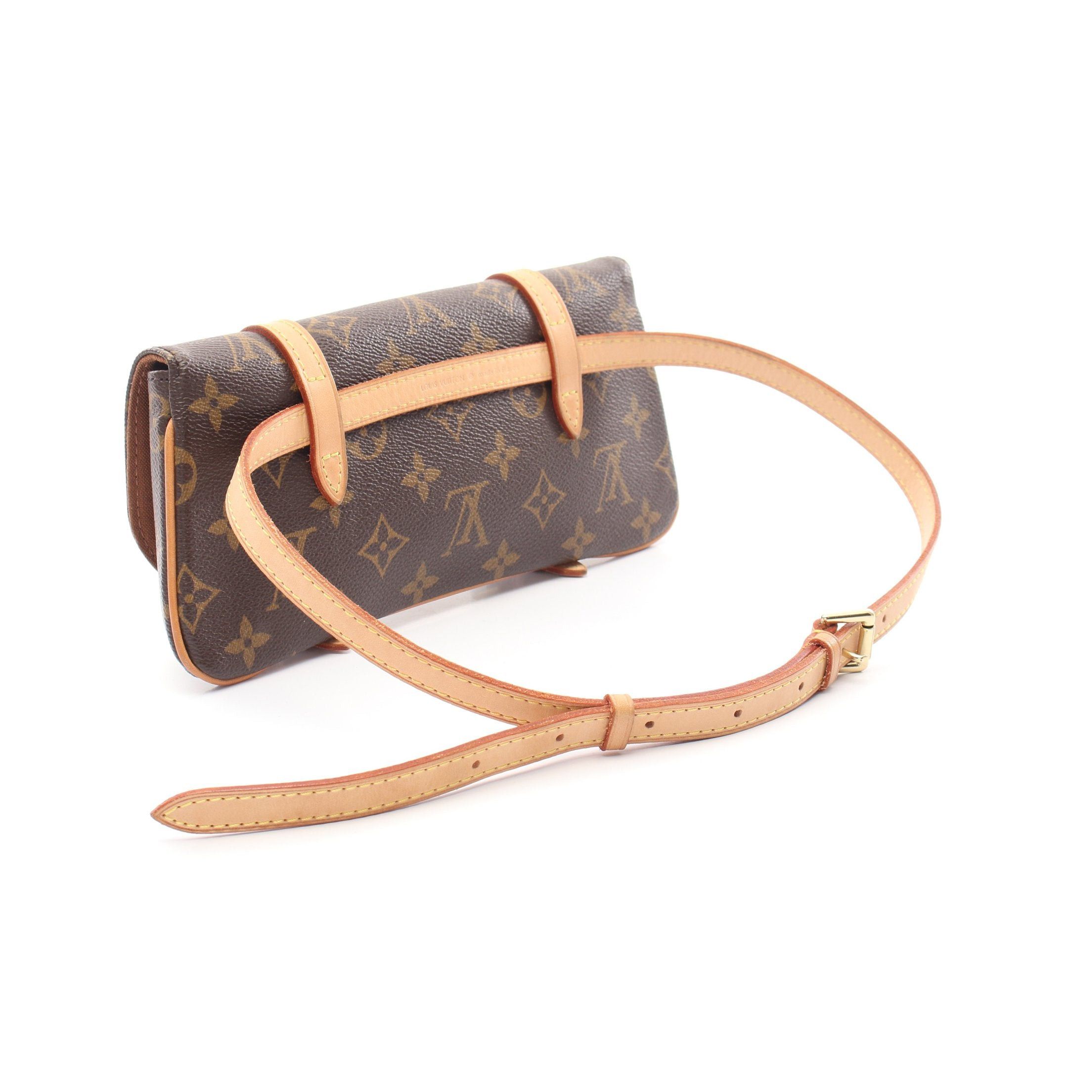 Louis Vuitton Louis Vuitton Pochette Murrell Monogram Body Bag Waist Leather Brown Size ONE SIZE - 2 Thumbnail