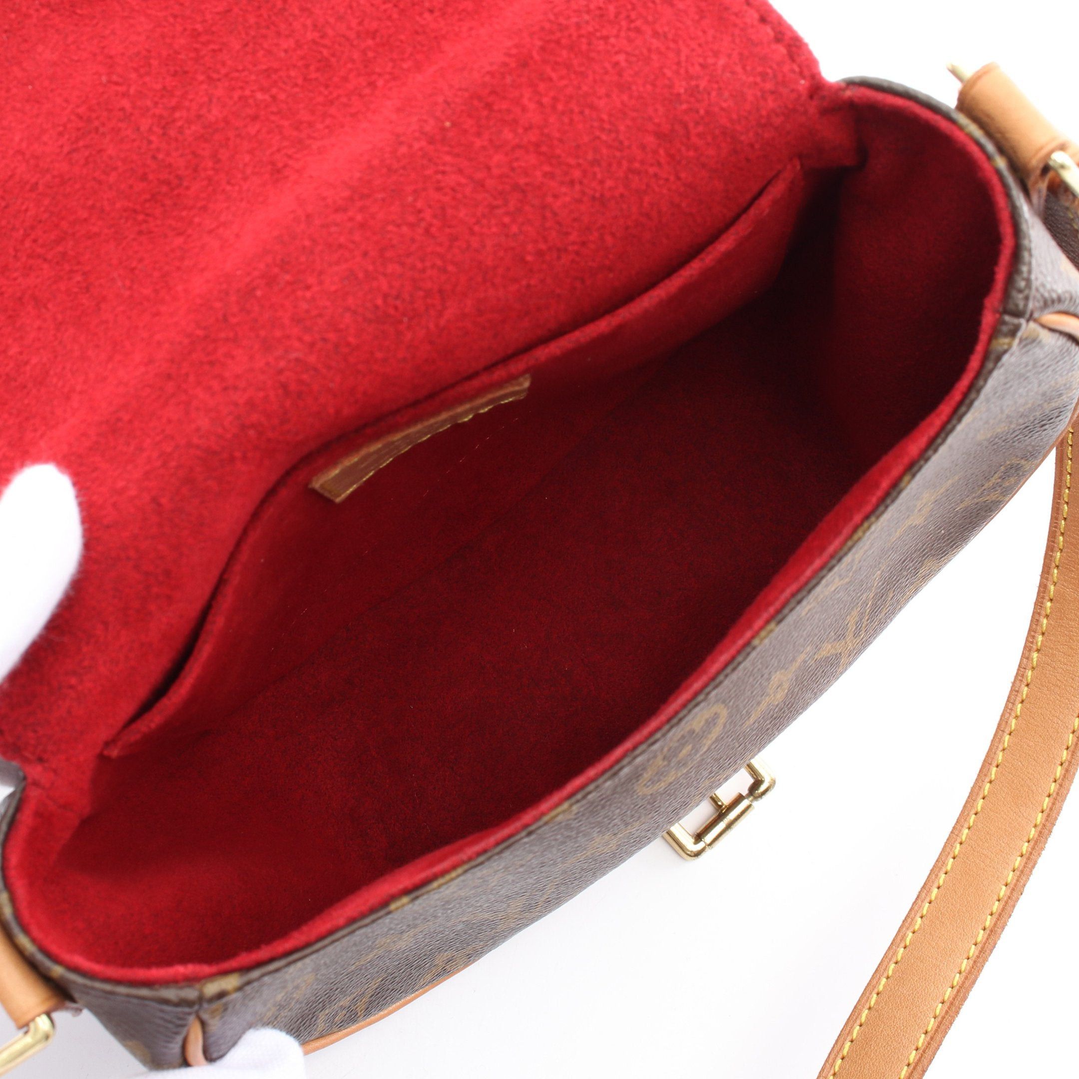 Louis Vuitton Louis Vuitton Tambourine Monogram Shoulder Bag Leather Brown Size ONE SIZE - 3 Thumbnail