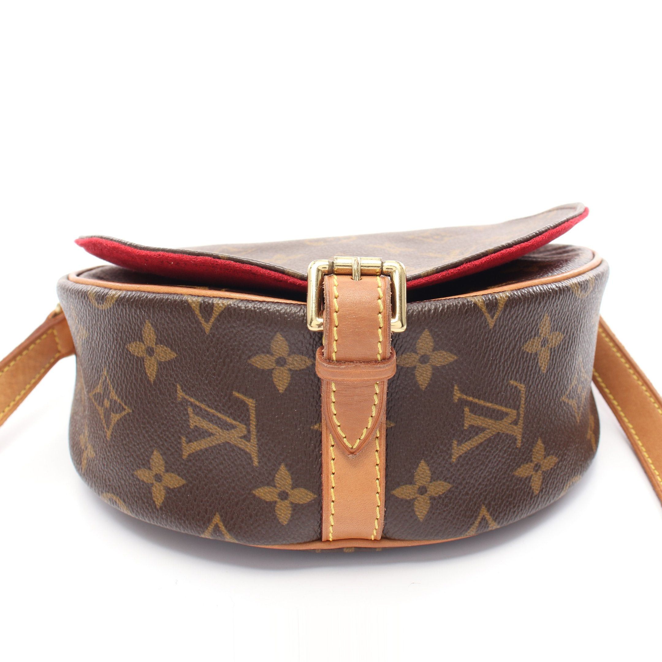 Louis Vuitton Louis Vuitton Tambourine Monogram Shoulder Bag Leather Brown Size ONE SIZE - 6 Thumbnail