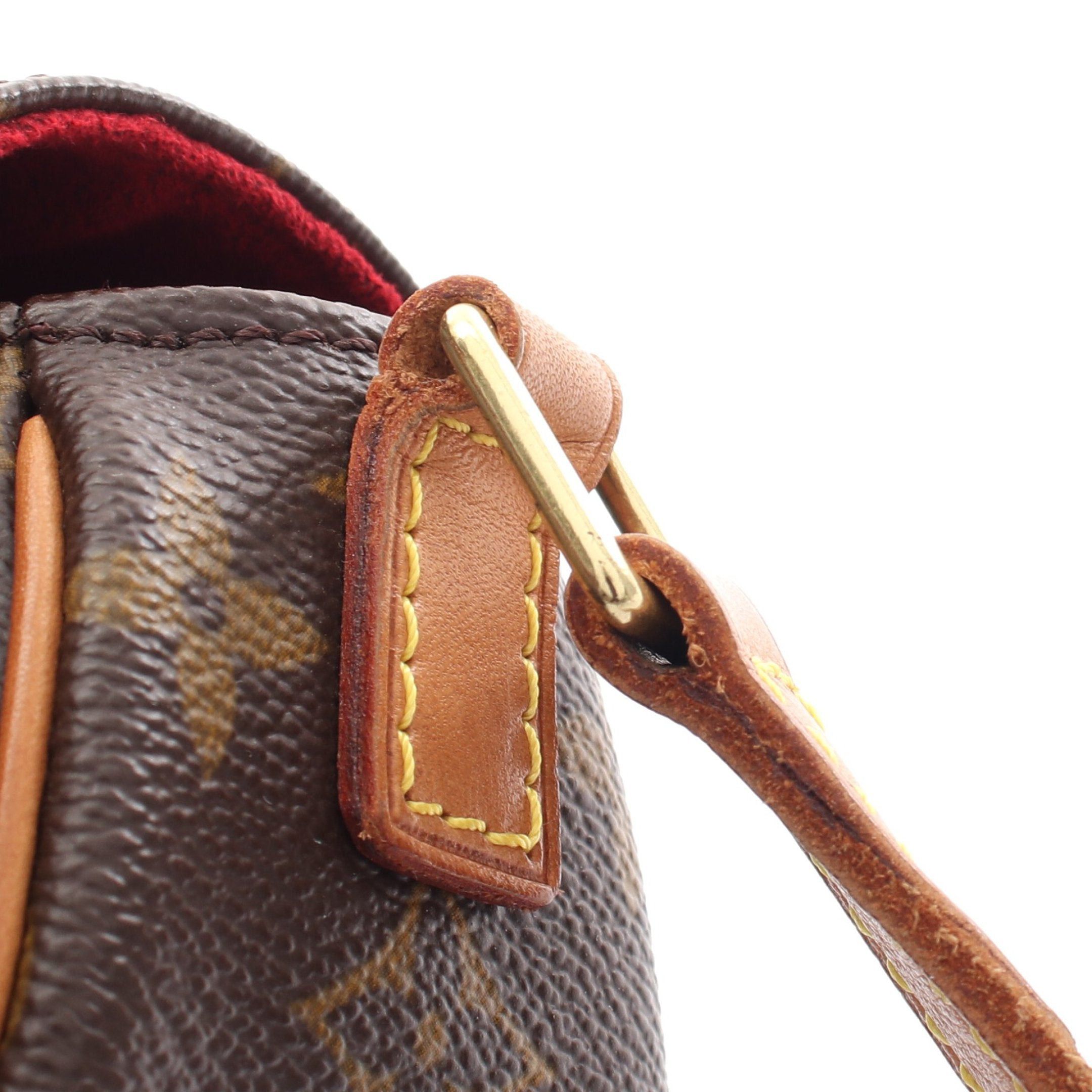 Louis Vuitton Louis Vuitton Tambourine Monogram Shoulder Bag Leather Brown Size ONE SIZE - 8 Thumbnail