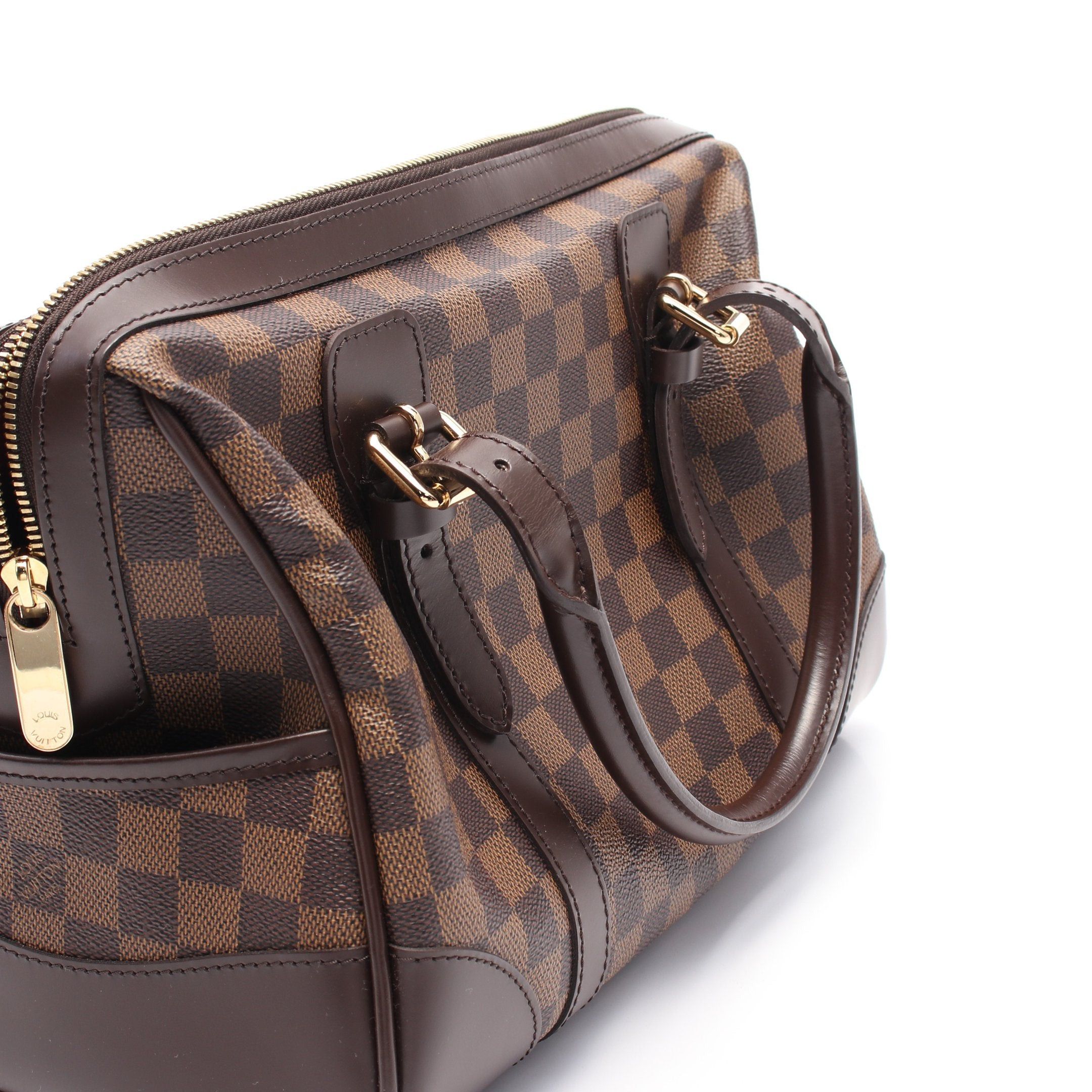 Louis Vuitton Louis Vuitton Berkeley Damier Ebene Handbag Leather Brown Size ONE SIZE - 6 Thumbnail