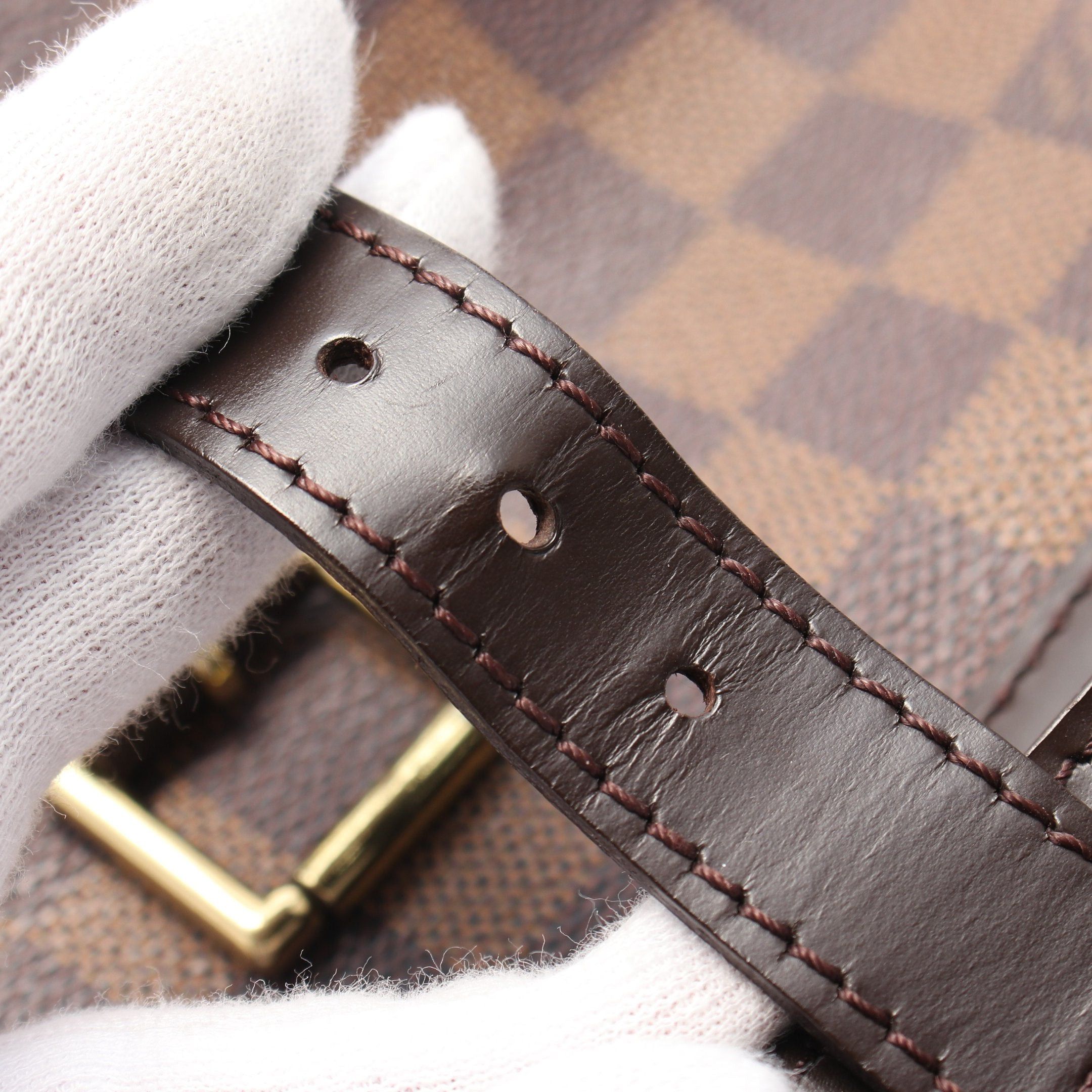 Louis Vuitton Louis Vuitton Soho Damier Ebene Backpack Rucksack Leather Brown Size ONE SIZE - 6 Thumbnail