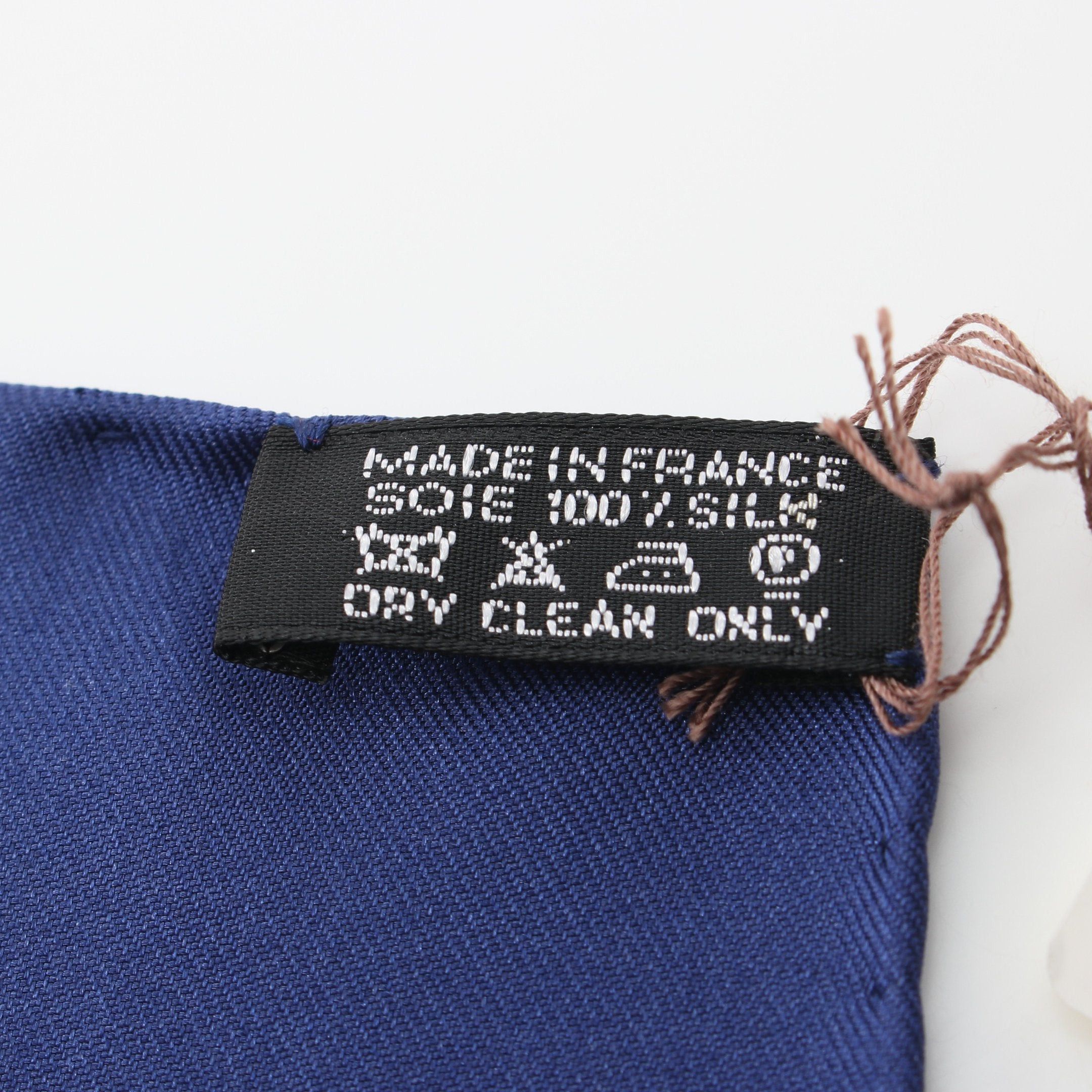 Hermes Hermes Carres 90 Turqueries En Lhonneur De Mr T Scarf Silk Navy Multicolor Size ONE SIZE - 3 Thumbnail