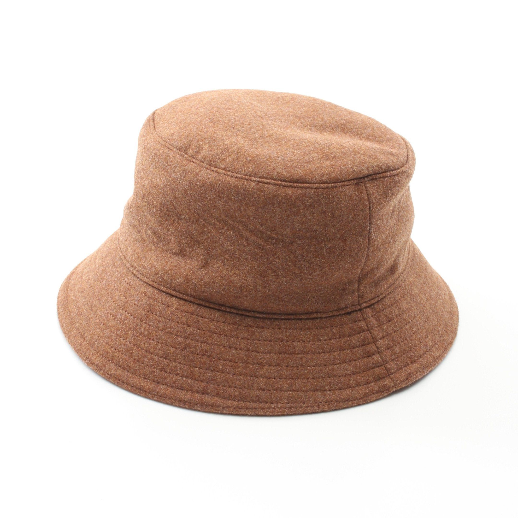 Hermes Hermes Bucket Hat Wool Light Brown Size ONE SIZE - 2 Thumbnail