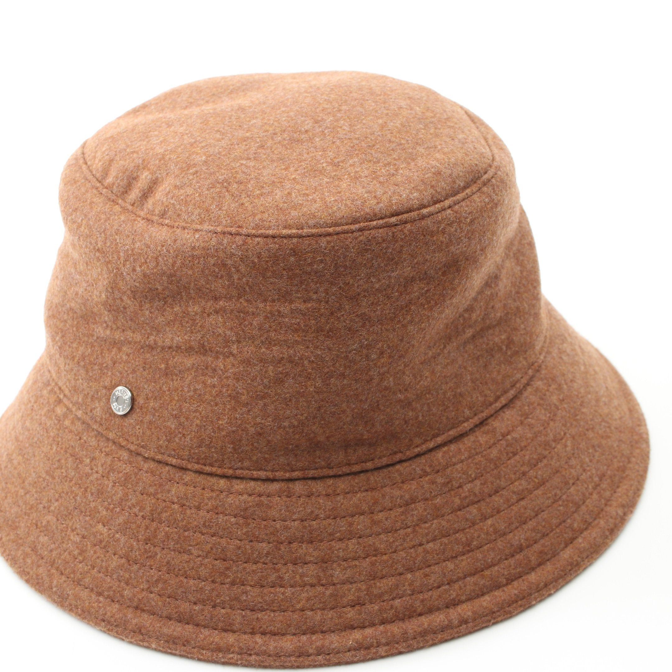 Hermes Hermes Bucket Hat Wool Light Brown Size ONE SIZE - 7 Thumbnail